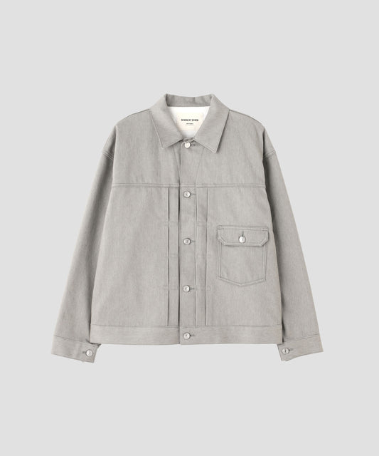 1ST TYPE COTTON PIQUE JACKET - Unstained organic cotton -