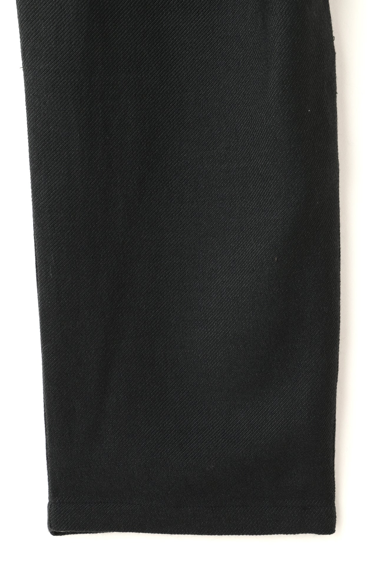 TUCK EASY PANTS - Silk / Wool loose twill -