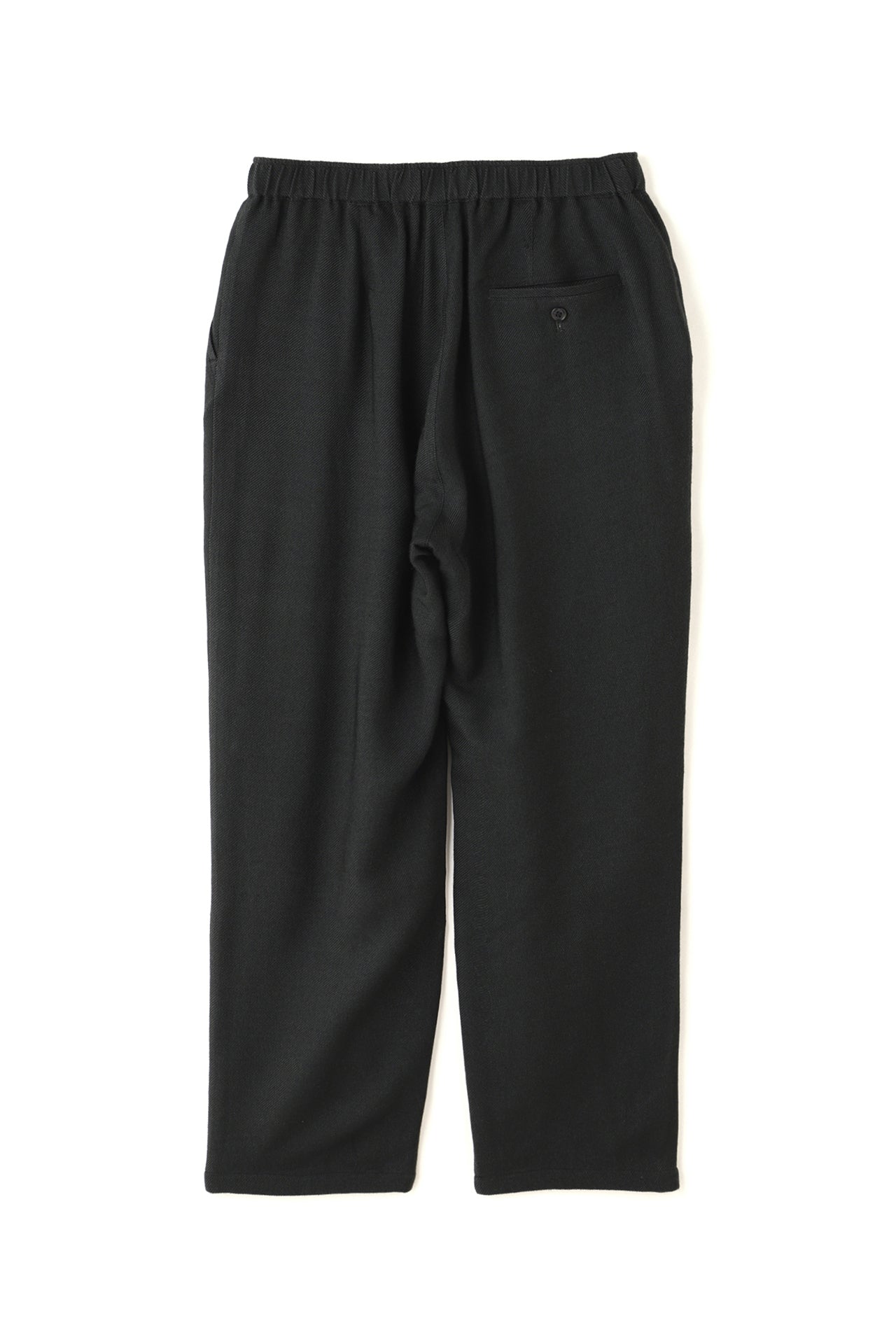 TUCK EASY PANTS - Silk / Wool loose twill -