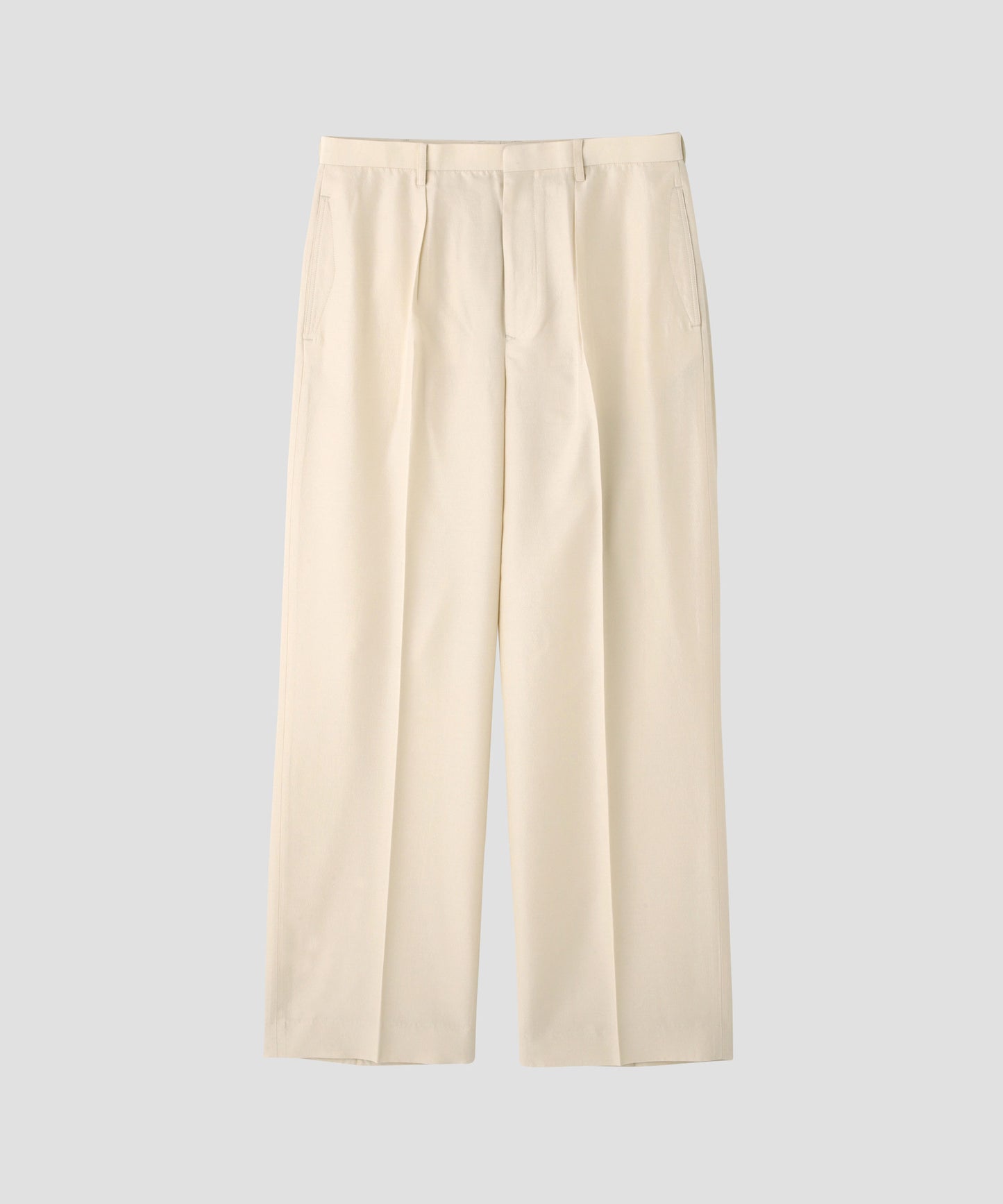 IN-TUCK TROUSERS - Silk / Wool -