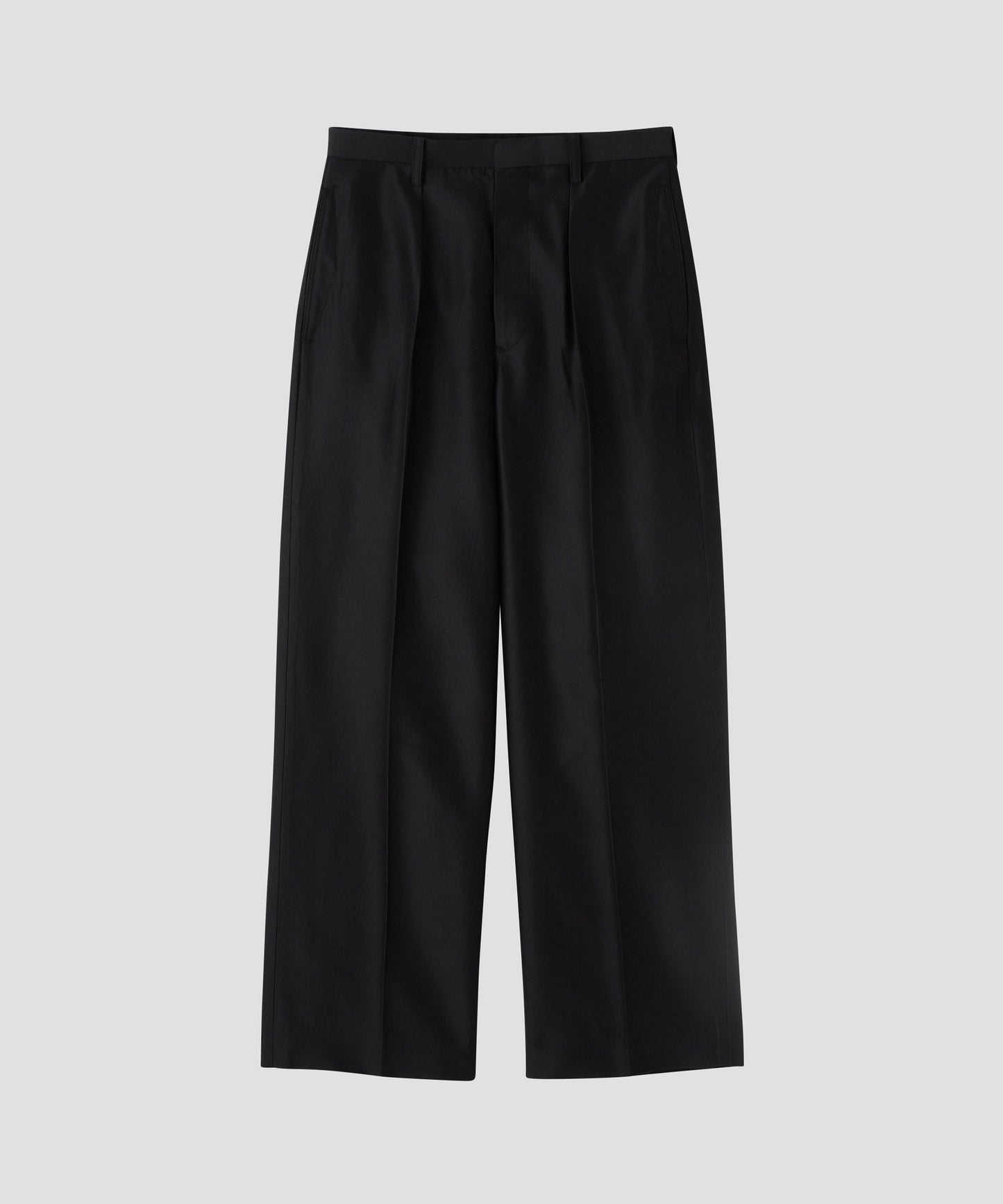 IN-TUCK TROUSERS - Silk / Wool -