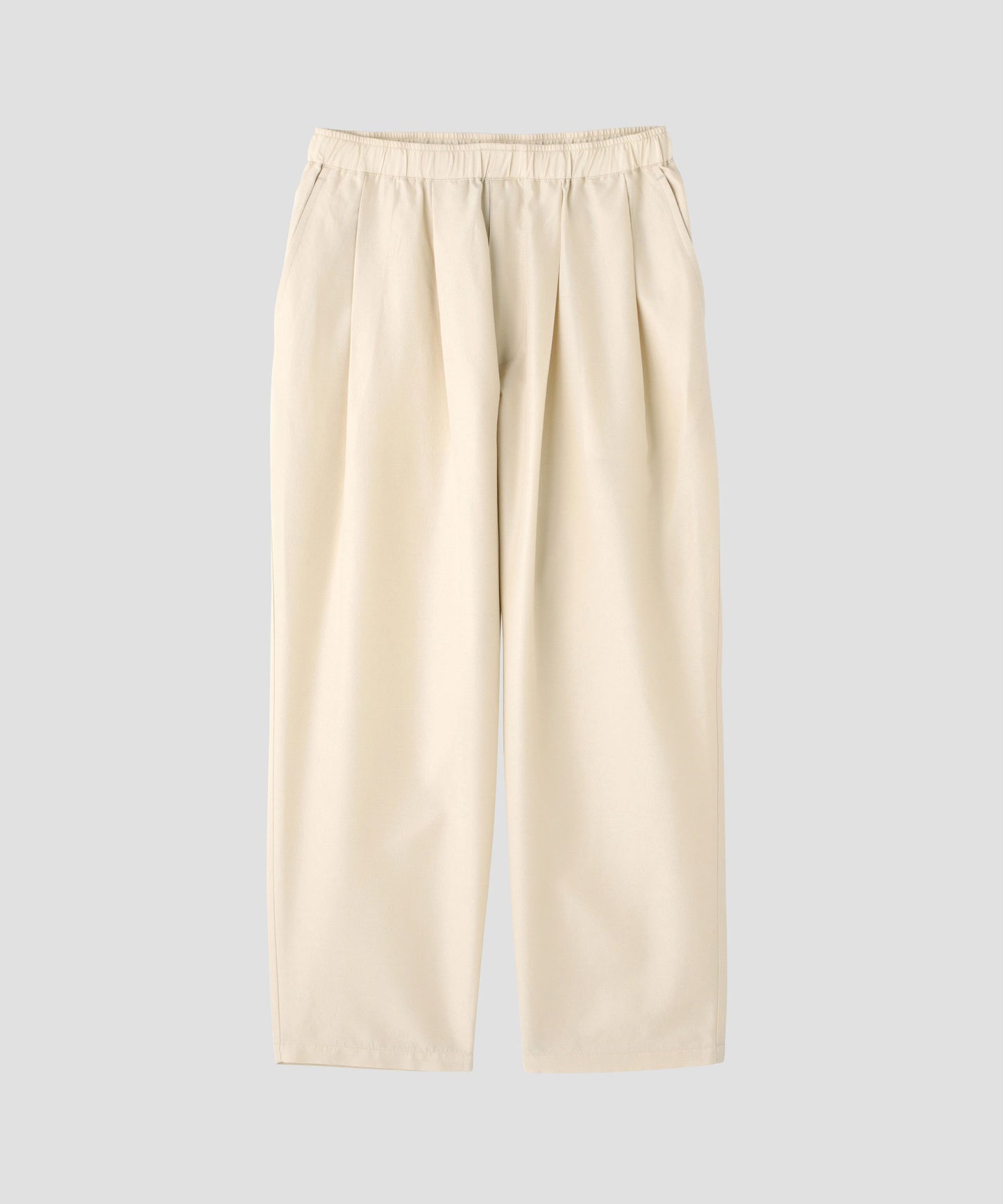 TUCK EASY PANTS - Silk / Wool -
