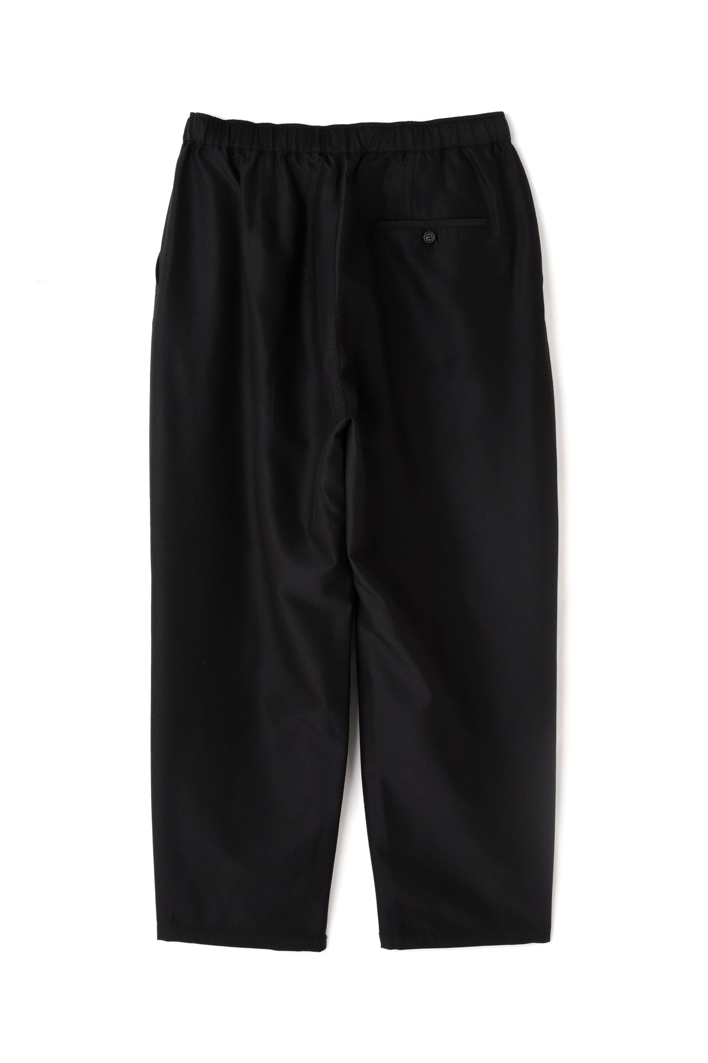 TUCK EASY PANTS - Silk / Wool -