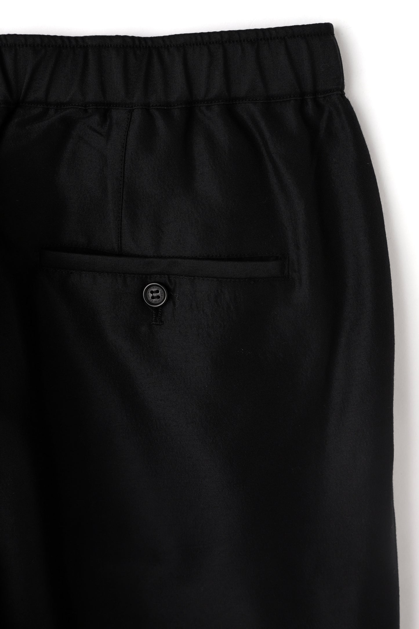 TUCK EASY PANTS - Silk / Wool -