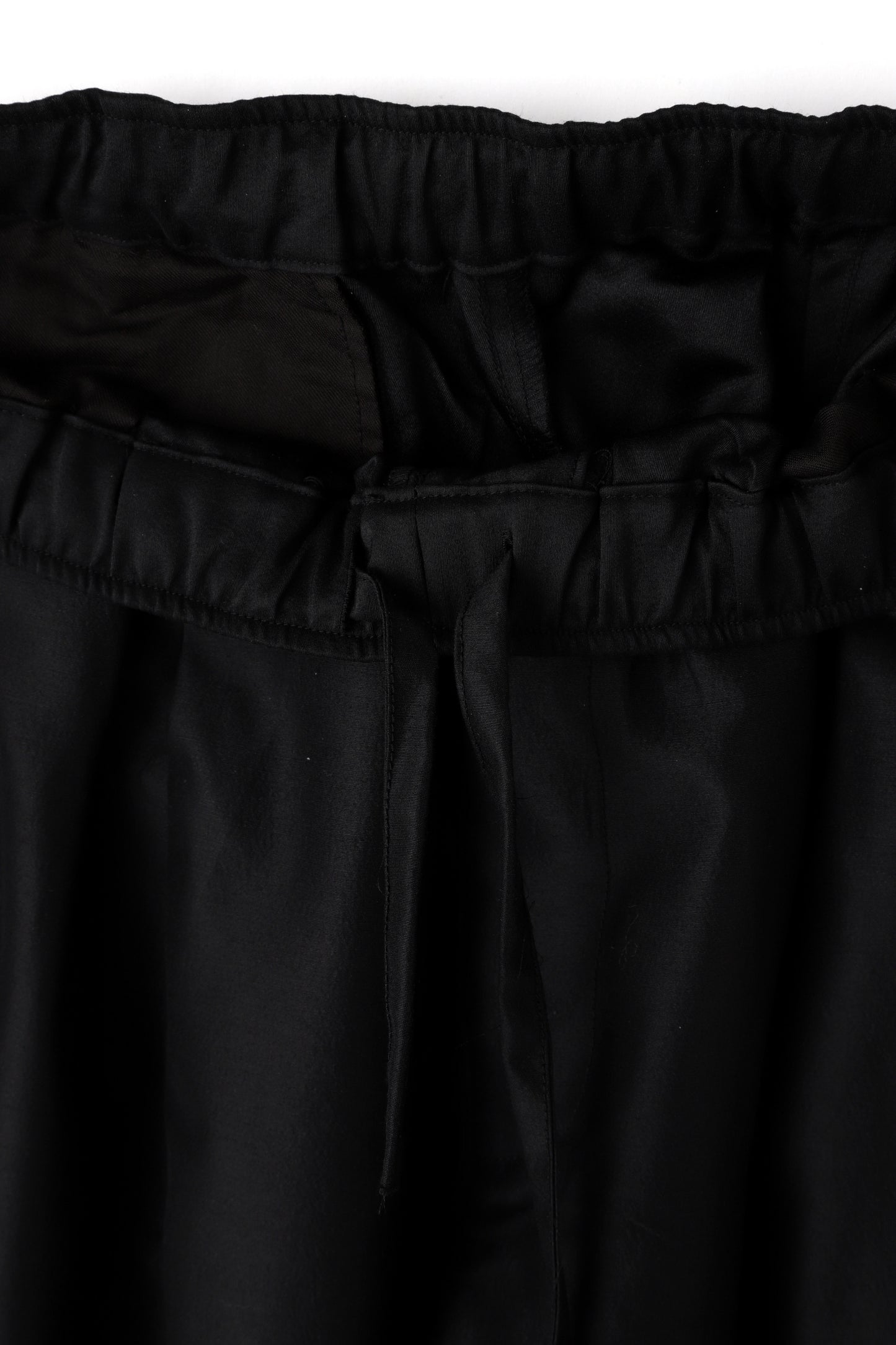 TUCK EASY PANTS - Silk / Wool -