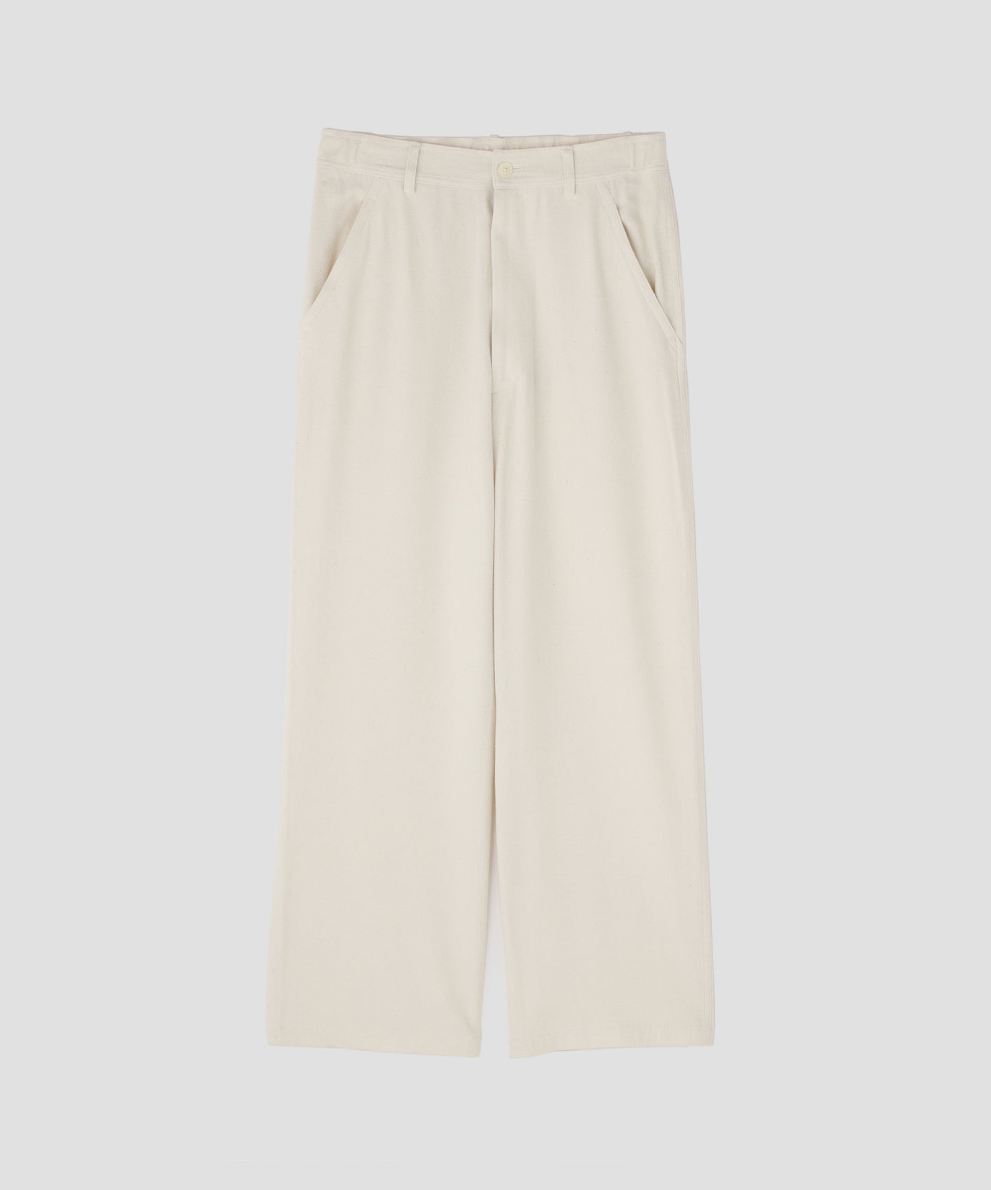 EASY TROUSERS - Silk noil denim -