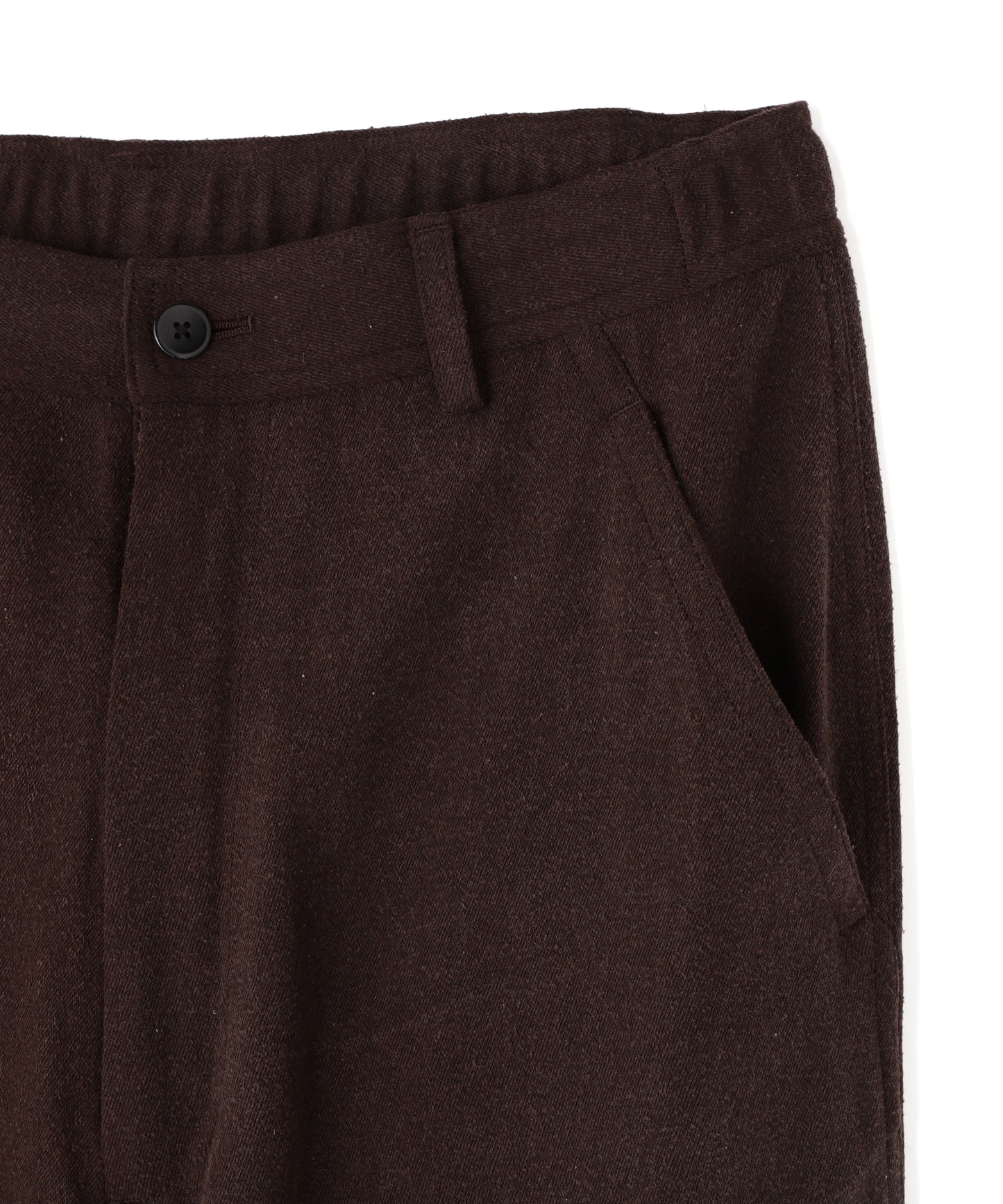 EASY TROUSERS - Silk noil denim -