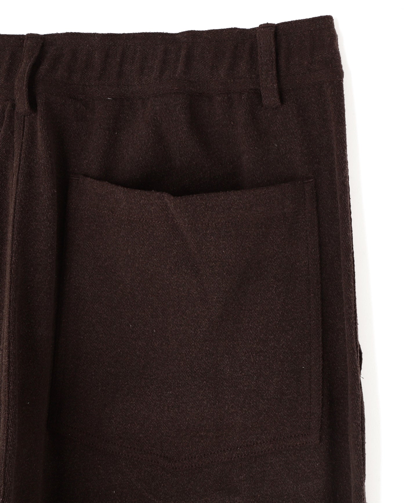 EASY TROUSERS - Silk noil denim -