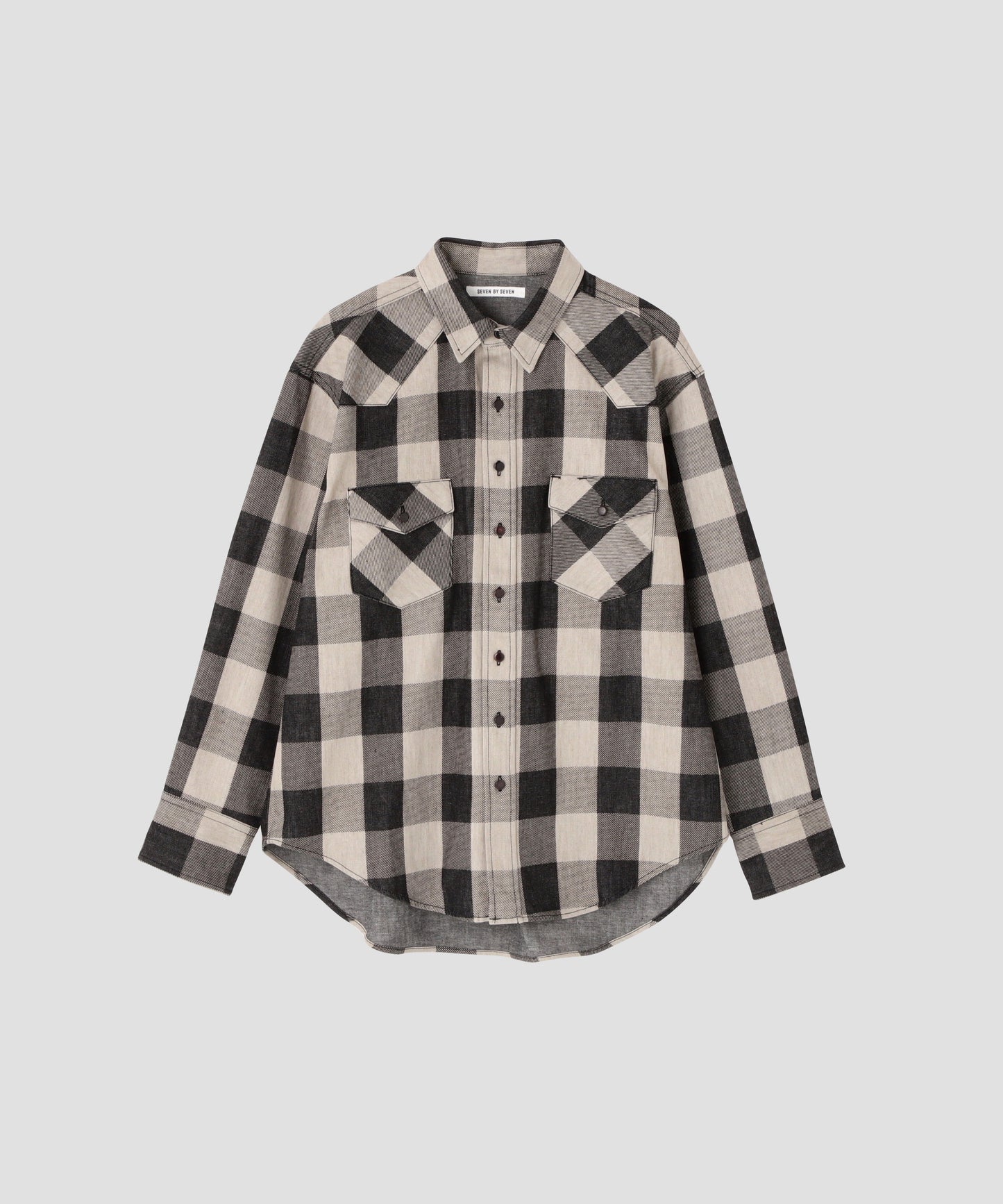 BUFFALO CHECK WESTERN SHIRTS - Discharge printing -