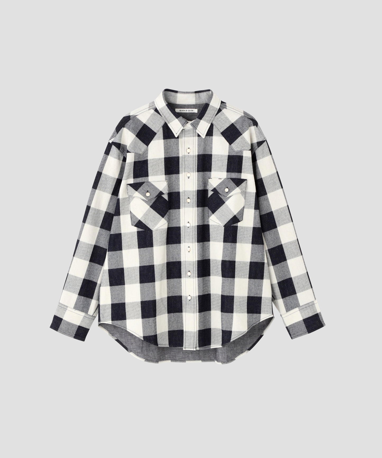 BUFFALO CHECK WESTERN SHIRTS - Discharge printing -