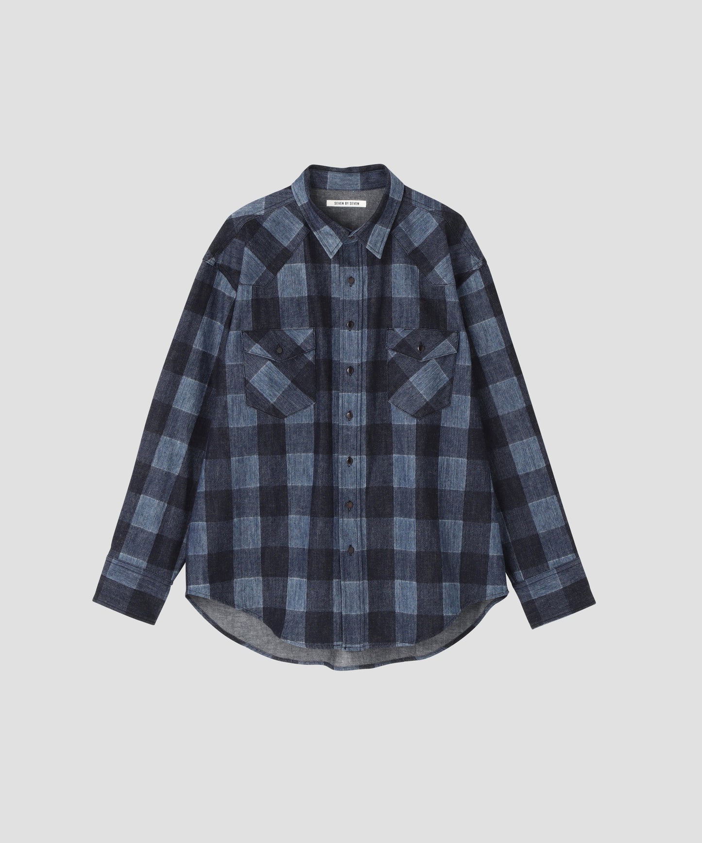 BUFFALO CHECK WESTERN SHIRTS - Discharge printing -