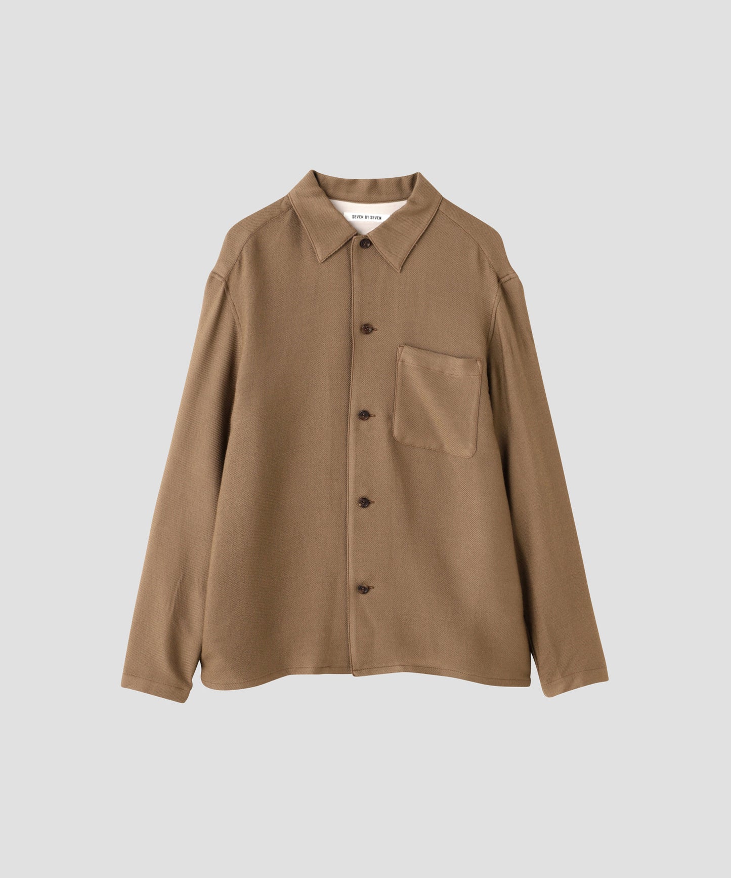 SHIRTS JACKET - Silk / Wool loose twill -