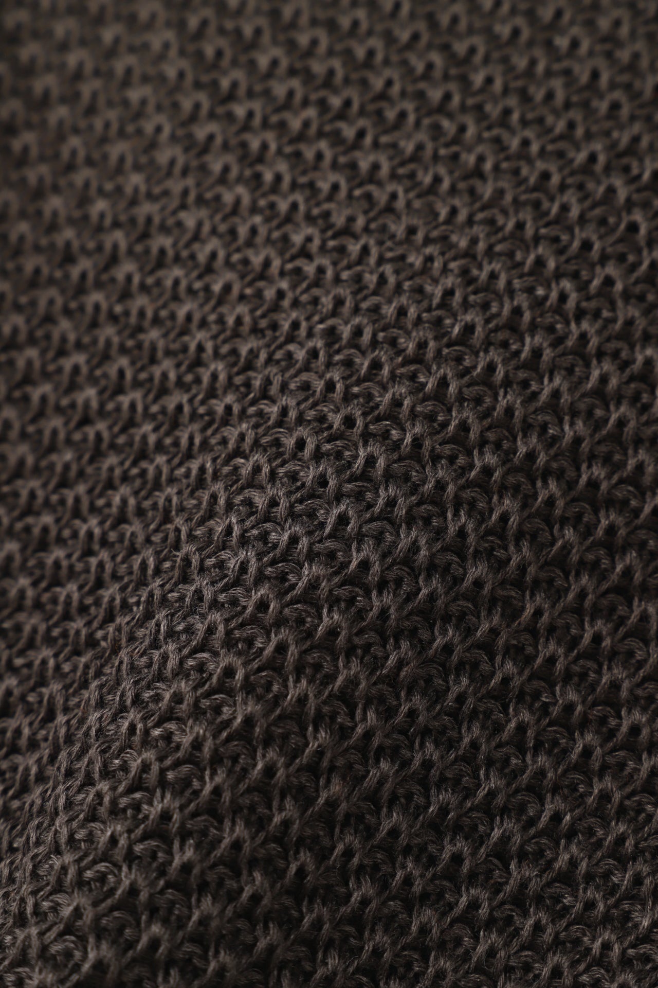 LINEN KNIT SHORT PANTS - Moss stitch -