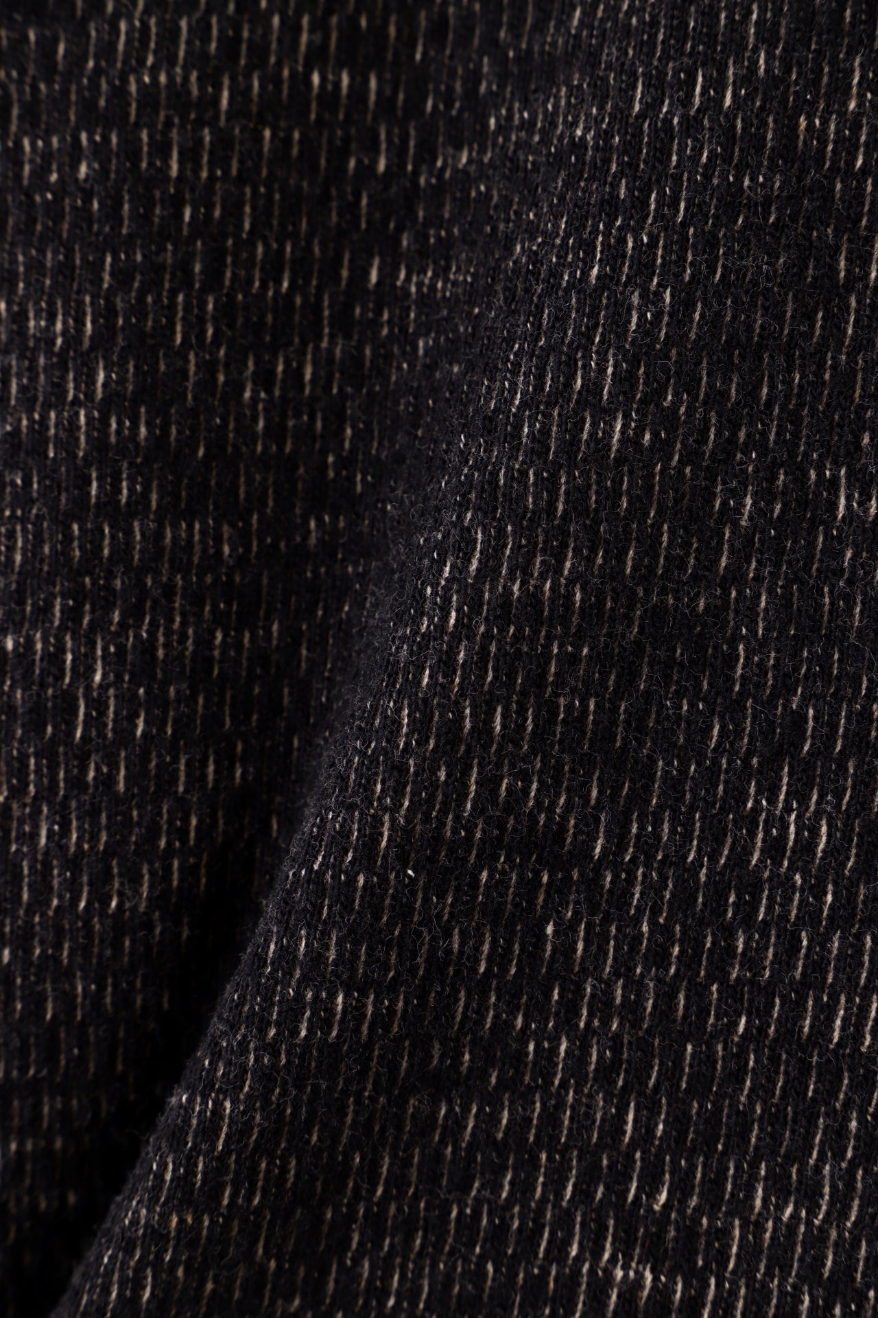 FULL ZIP THERMAL HOODIE - Mixed “UNSTAINED” yarn -