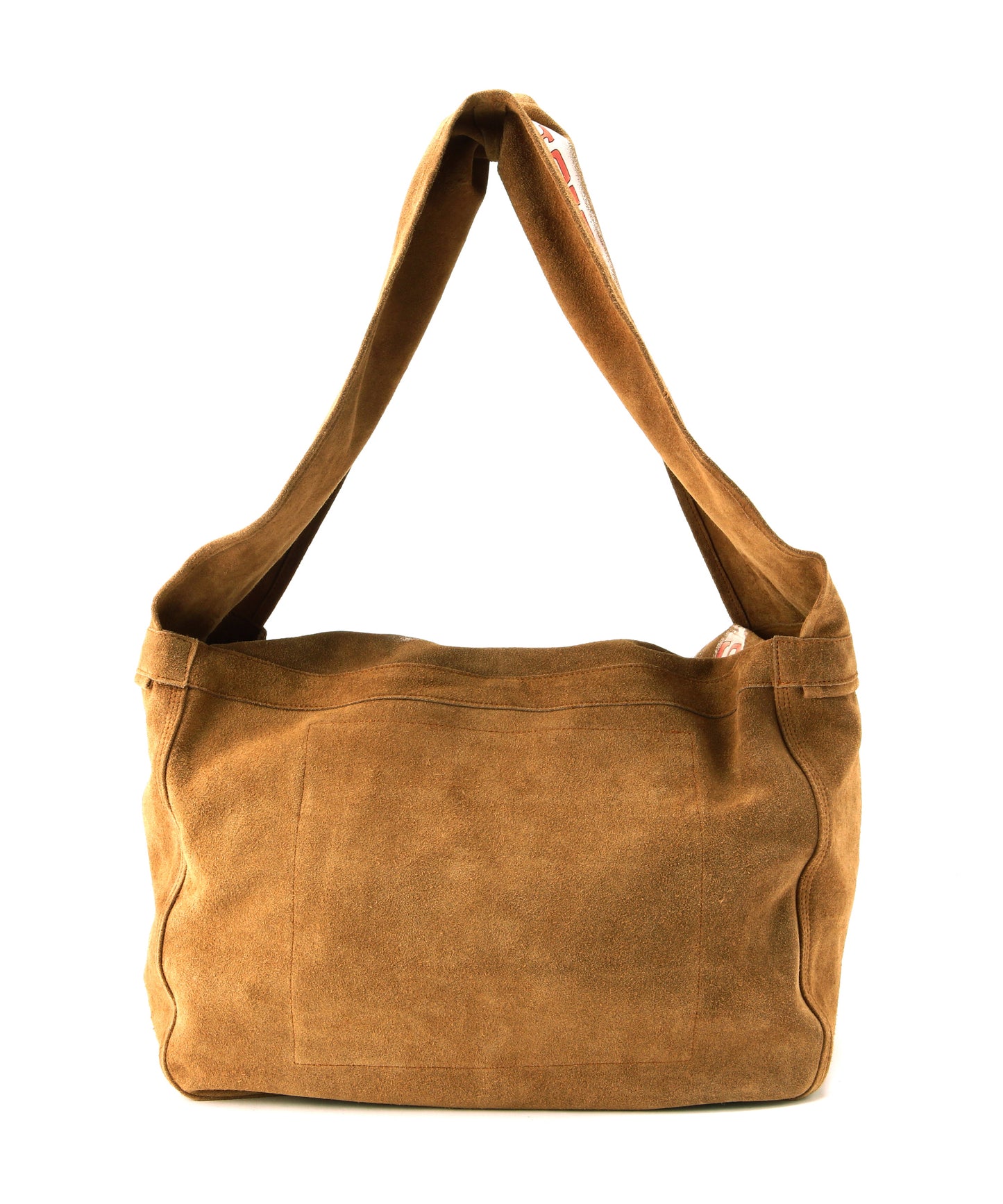 HAND PAINTED LEATHER SHOULDER BAG - Cow split leather -