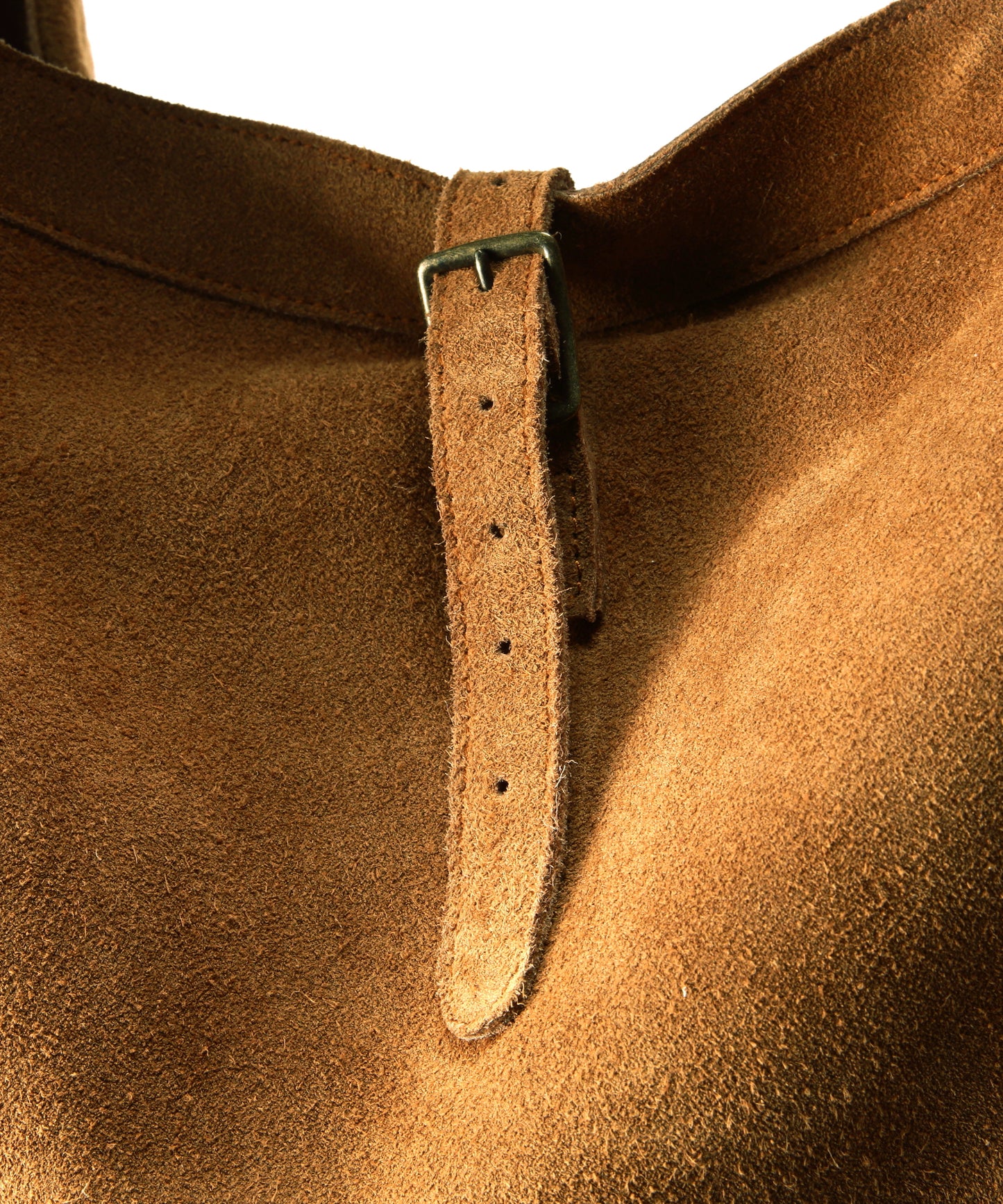 HAND PAINTED LEATHER SHOULDER BAG - Cow split leather -