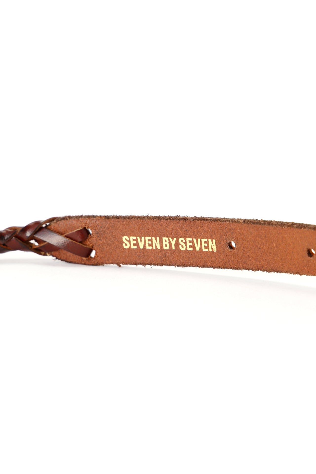 STRING BRAIDED LEATHER LONG BELT