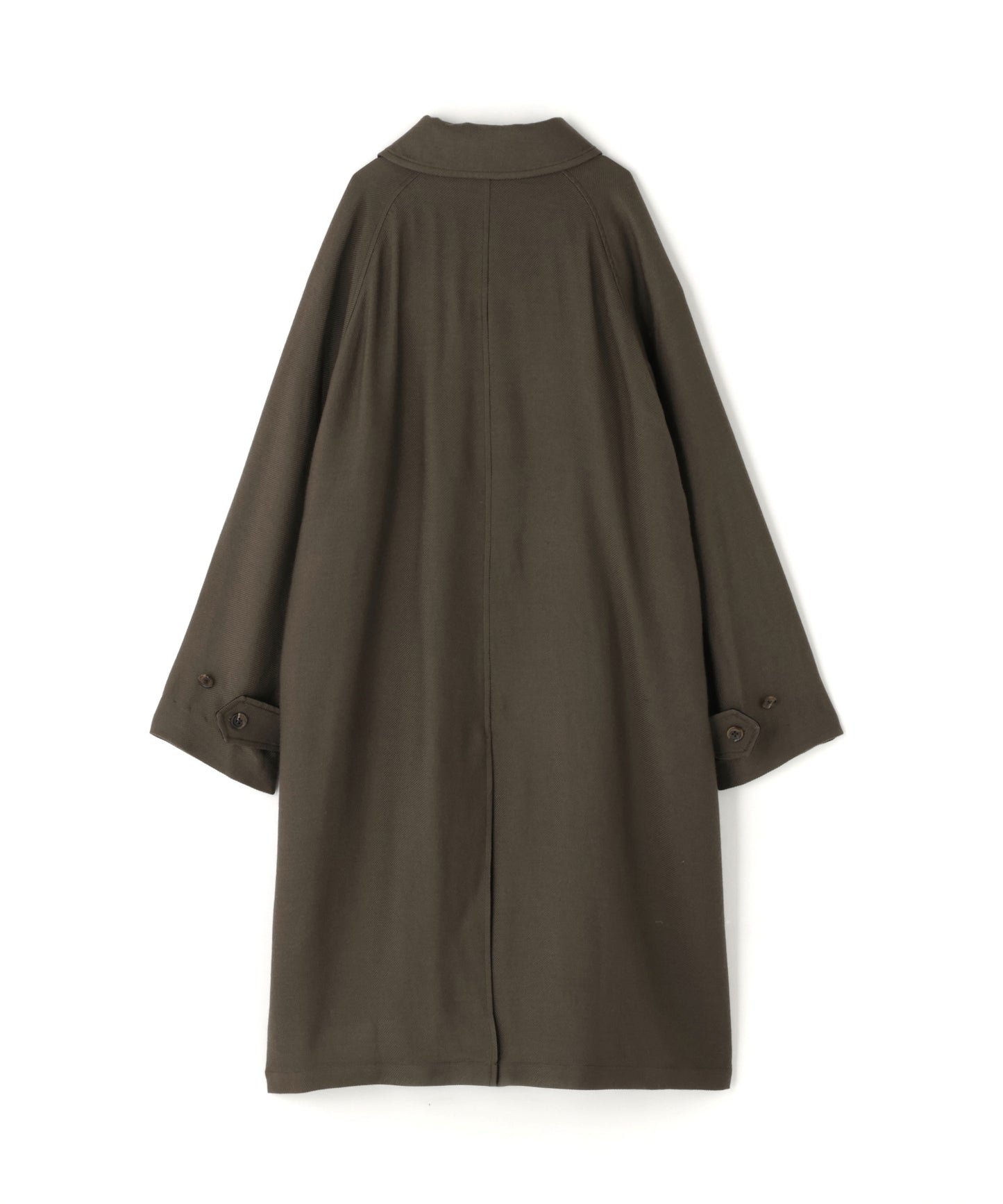 BAL COLLAR COAT ‐Silk Wool loose twill‐