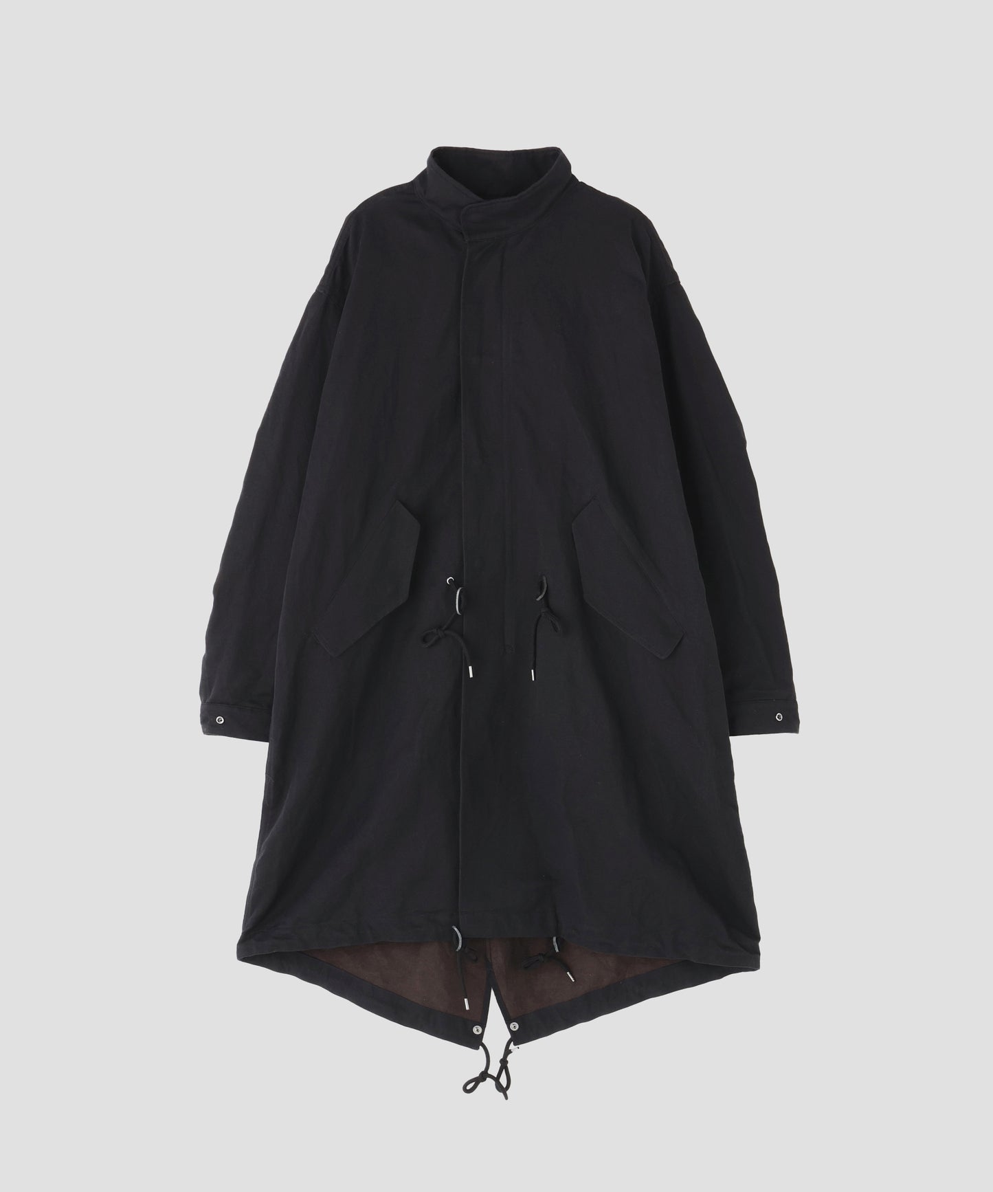 FISH TAIL COAT ‐Cotton Linen Ratine‐