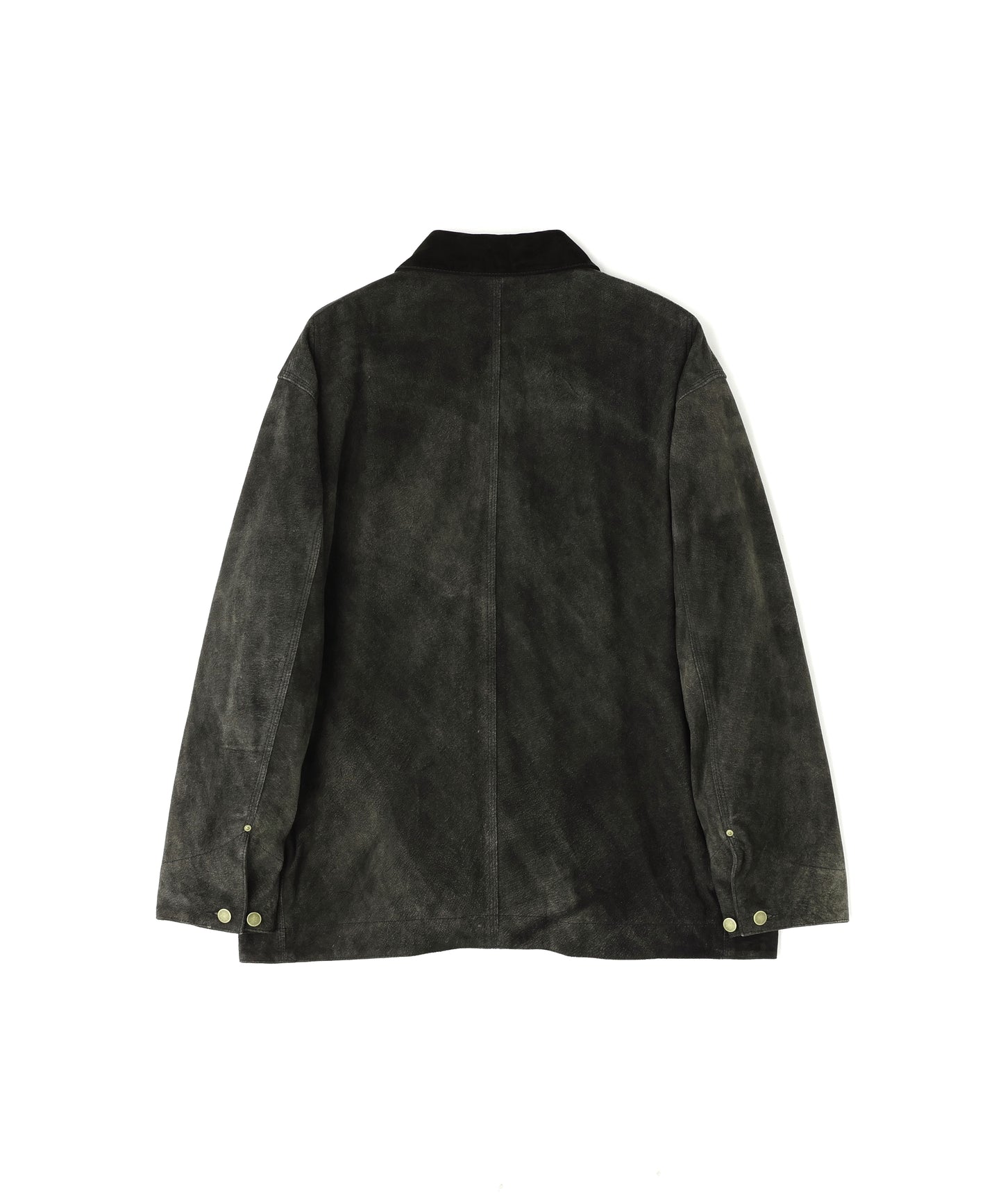 LEATHER MICHIGAN CHORE COAT ‐Goat suede Antique finish‐