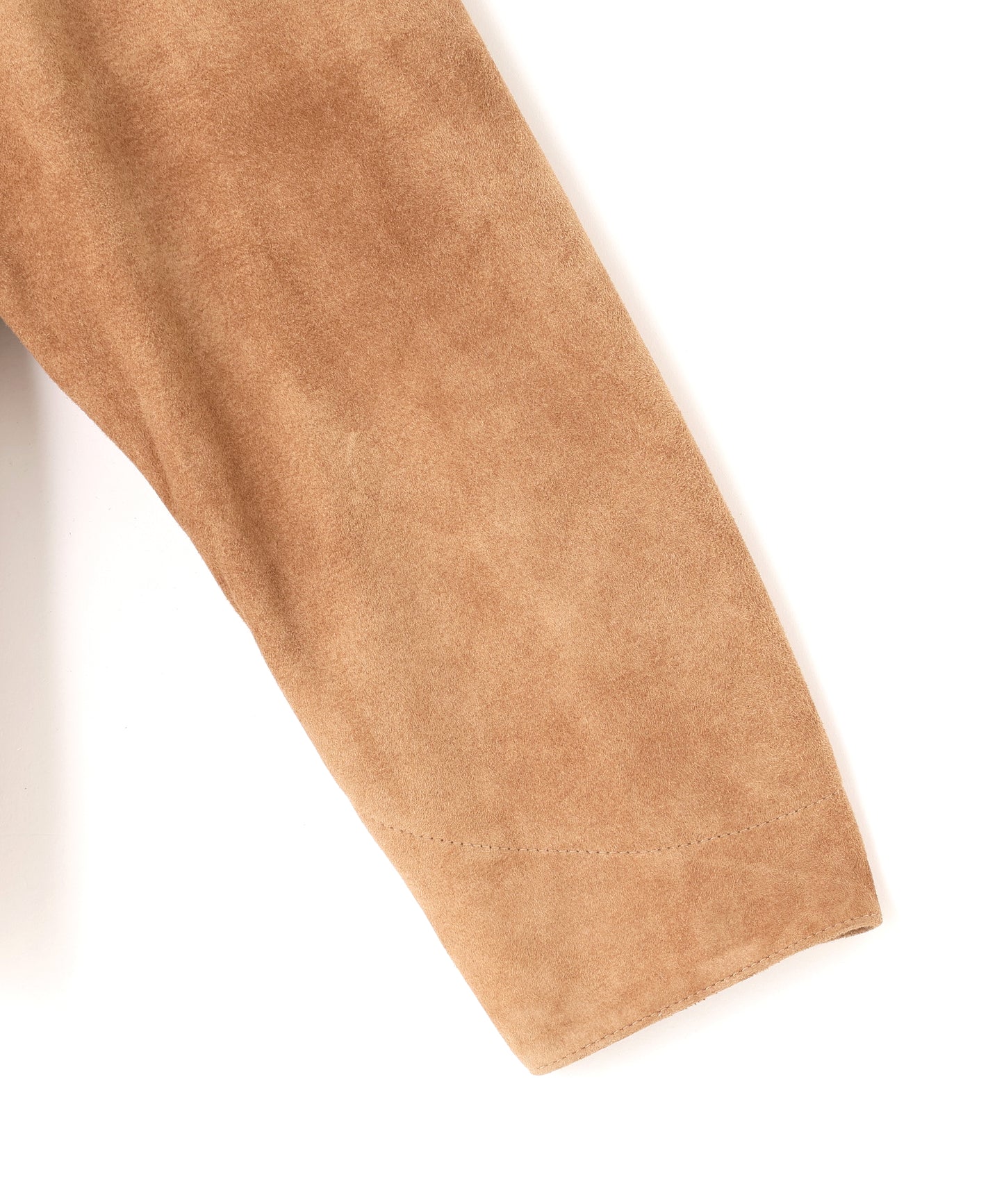LEATHER DETROIT JACKET ‐Goat suede Antique finish‐