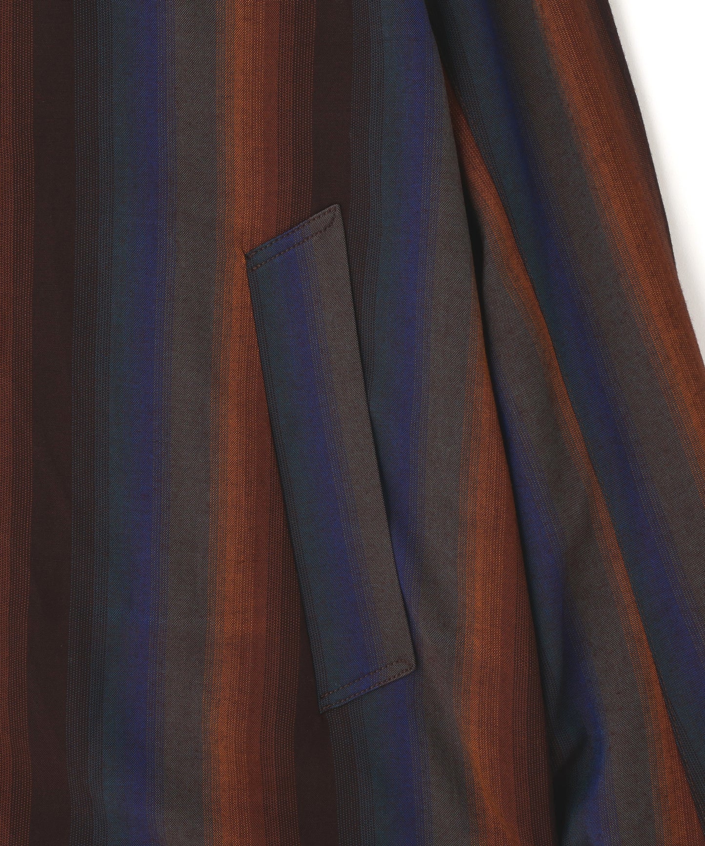DRIZZLER JACKET ‐Wool Rayon Gradetion stripe‐