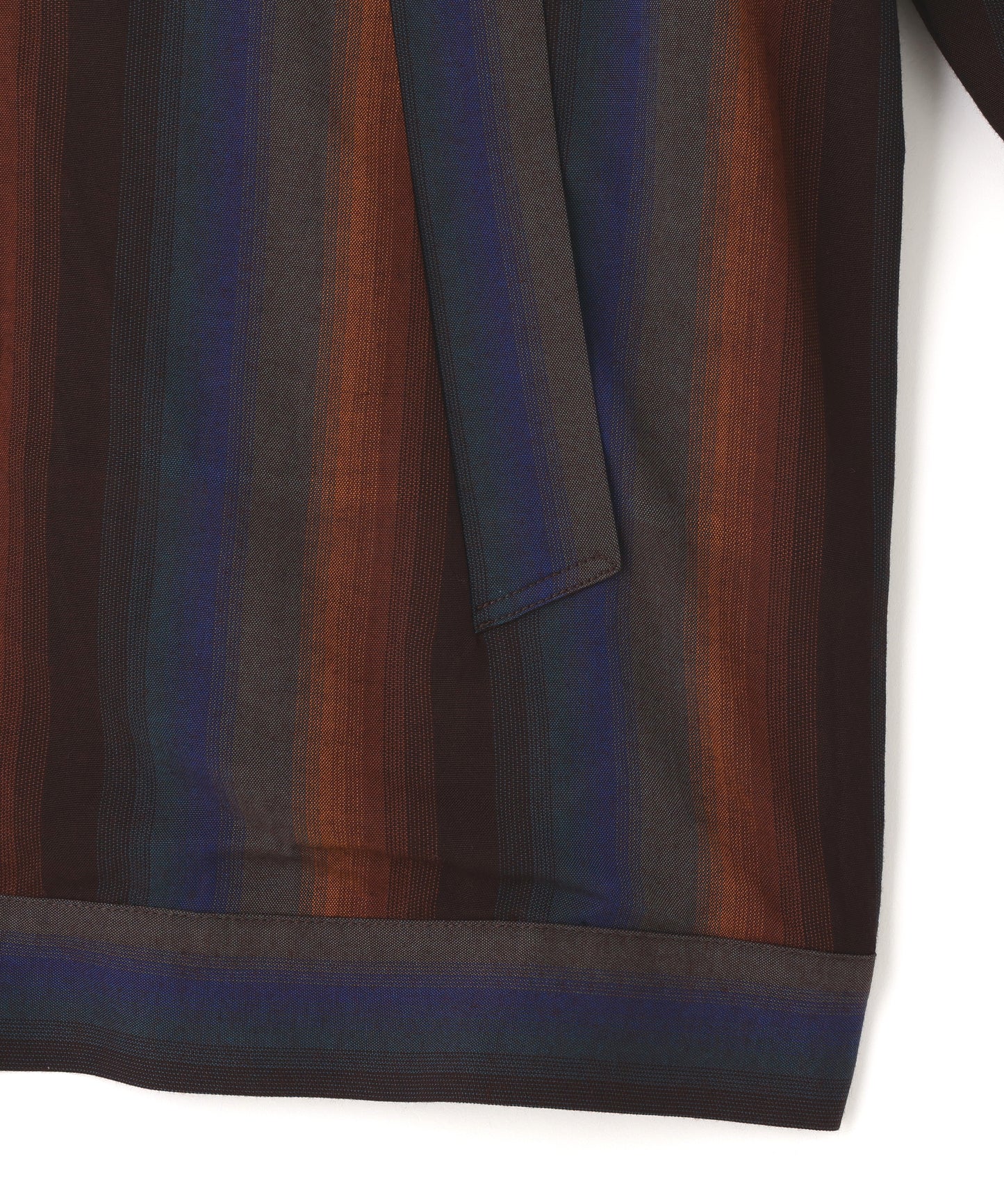 DRIZZLER JACKET ‐Wool Rayon Gradetion stripe‐
