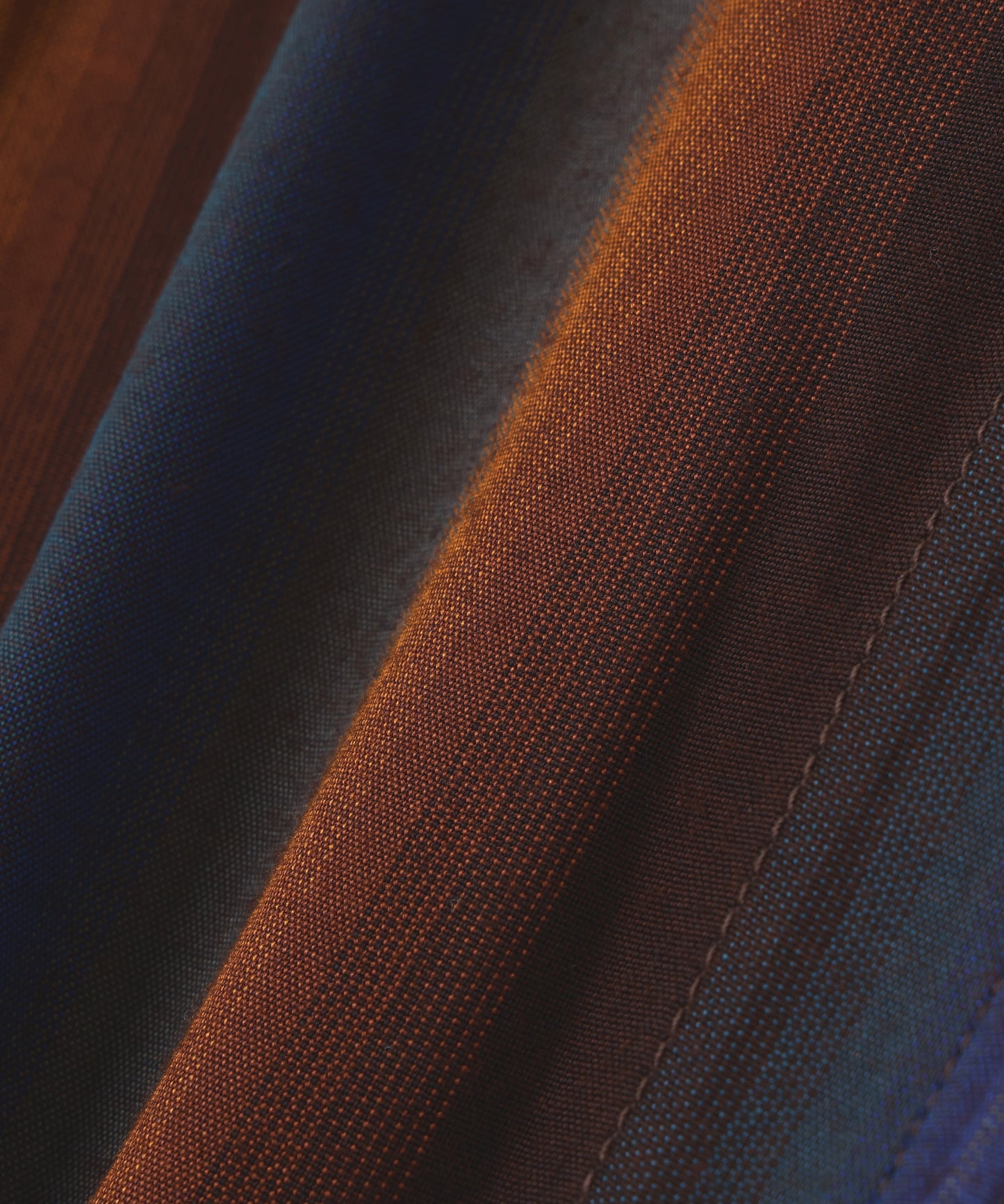 DRIZZLER JACKET ‐Wool Rayon Gradetion stripe‐