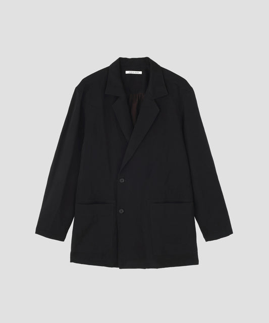 DOUBLE BREASTED SHIRTS JACKET ‐Cotton Linen Ratine‐