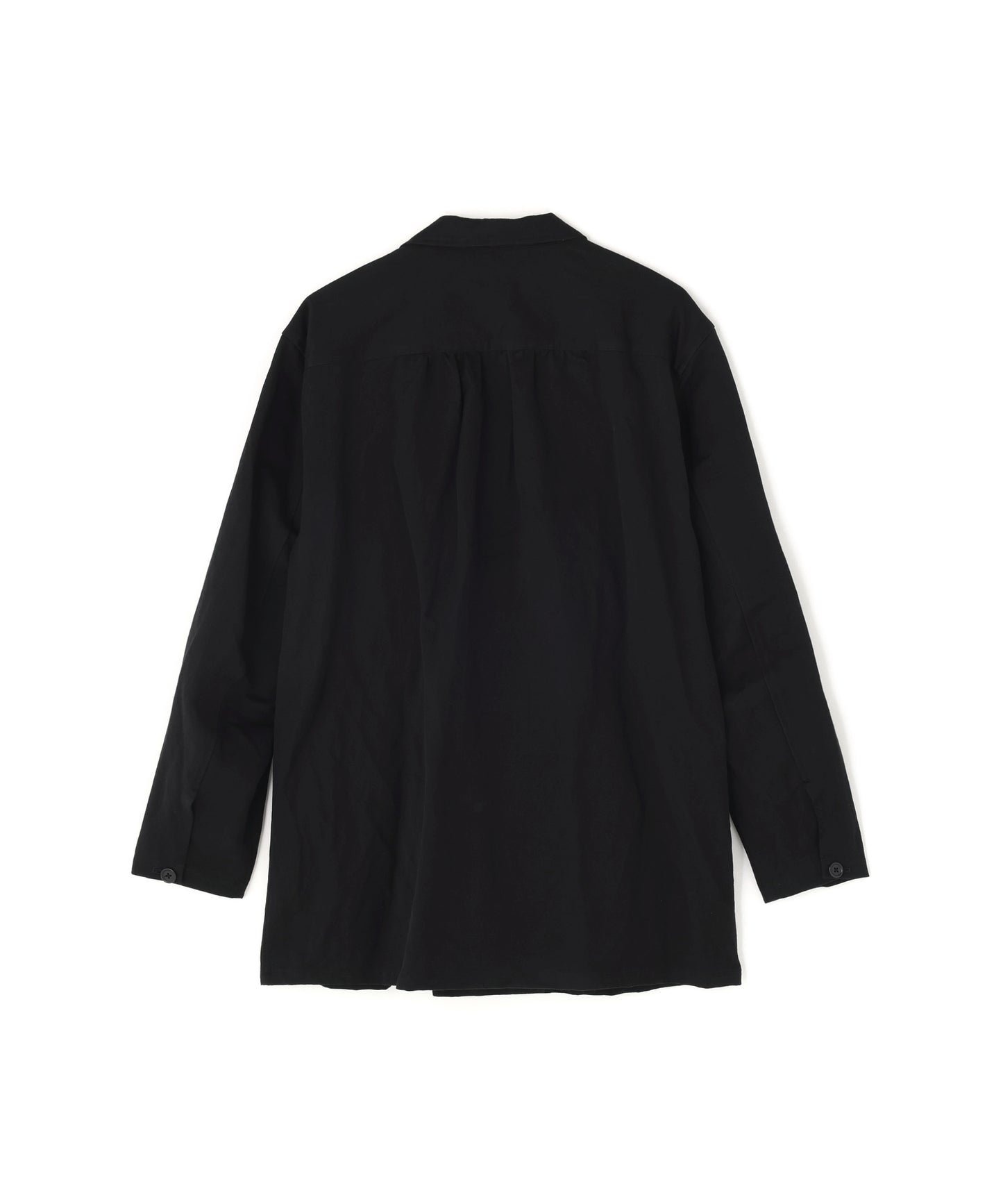 DOUBLE BREASTED SHIRTS JACKET ‐Cotton Linen Ratine‐
