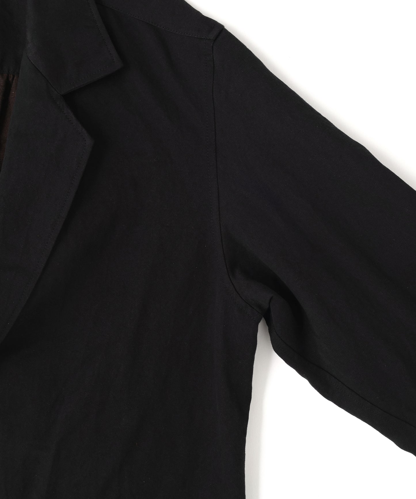 DOUBLE BREASTED SHIRTS JACKET ‐Cotton Linen Ratine‐