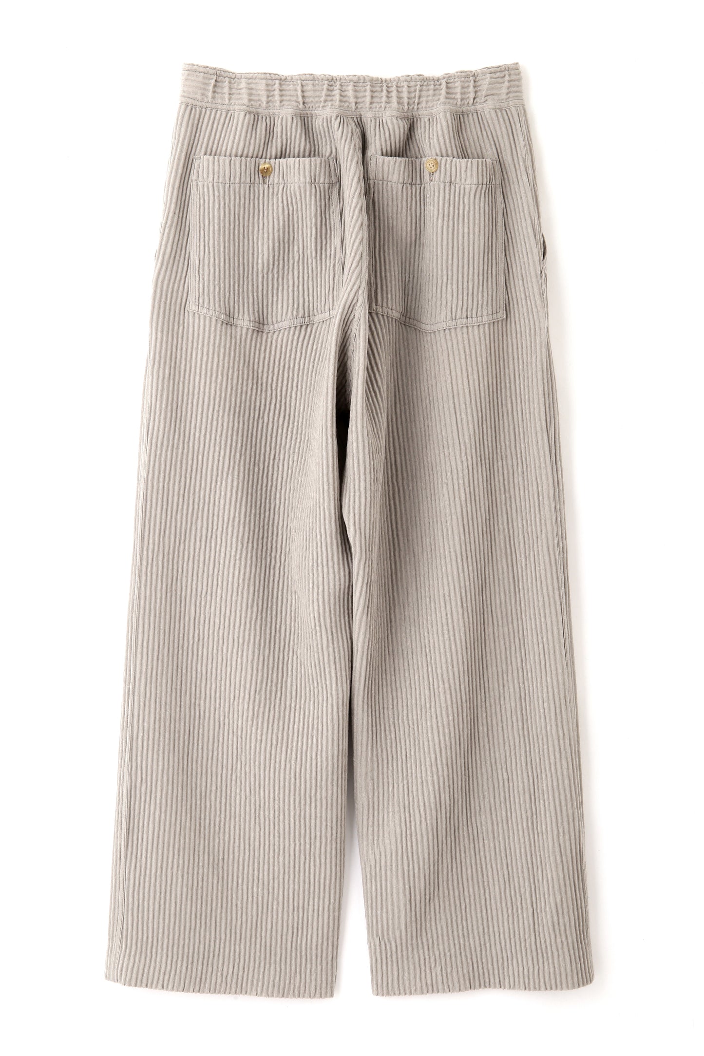 WIDE EASY TROUSERS ‐Cotton Wool Pleats‐