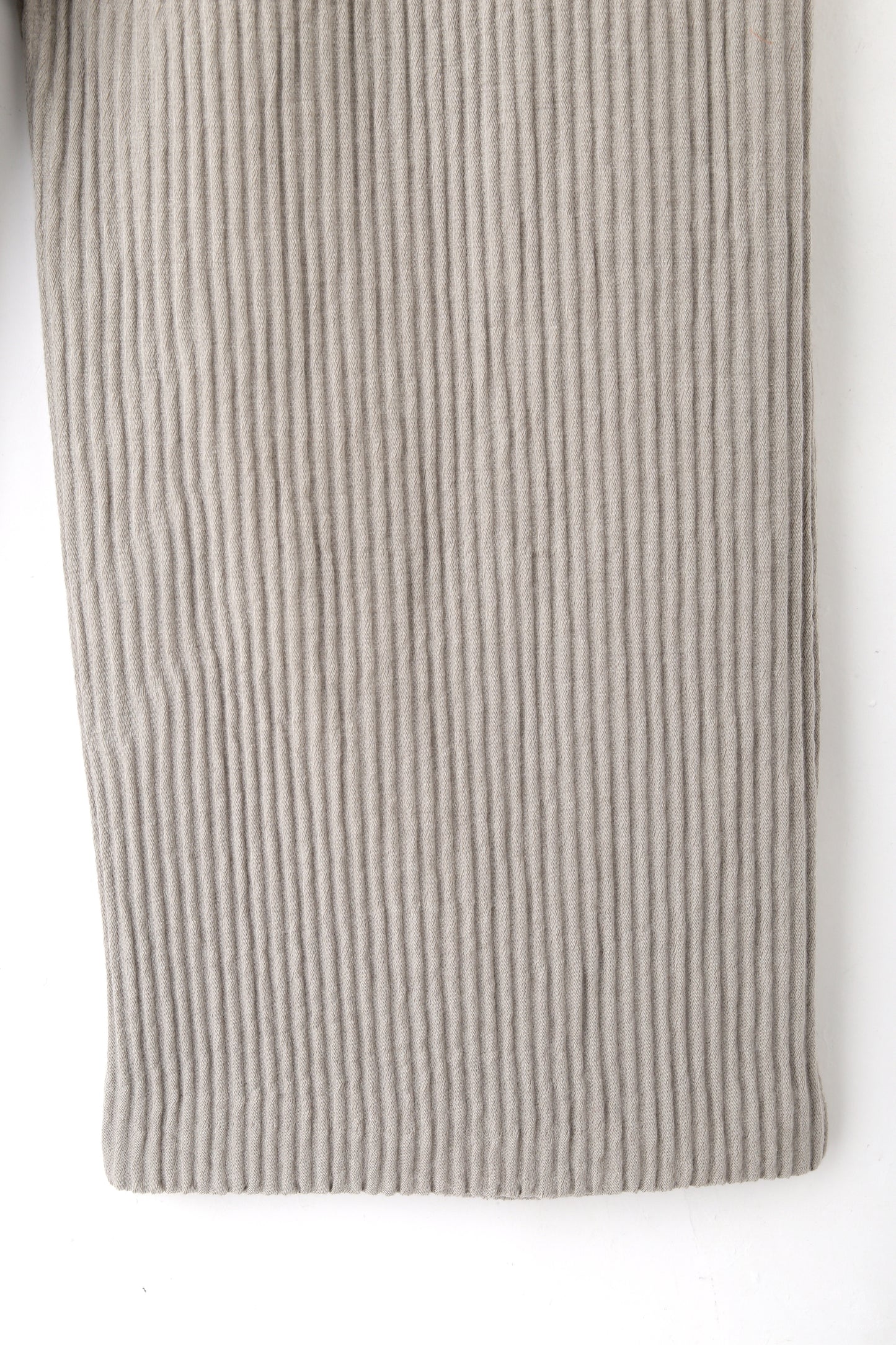 WIDE EASY TROUSERS ‐Cotton Wool Pleats‐