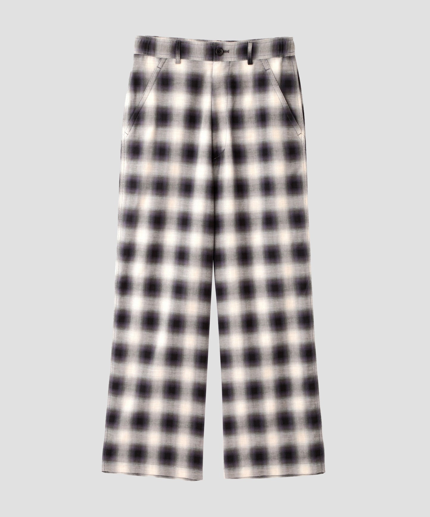 OMBRE CHECK EASY TROUSERS ‐Cotton Yak‐