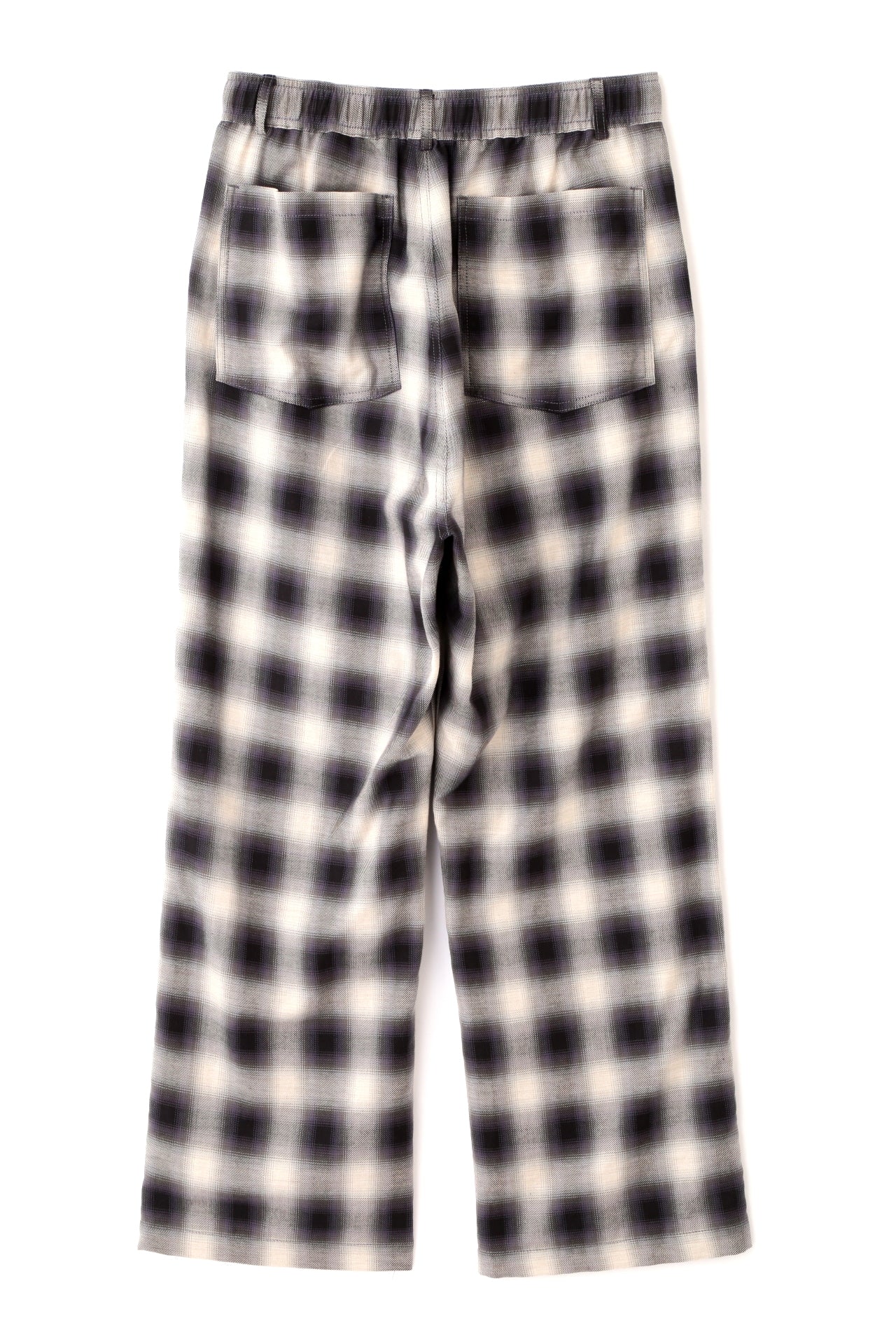 OMBRE CHECK EASY TROUSERS ‐Cotton Yak‐