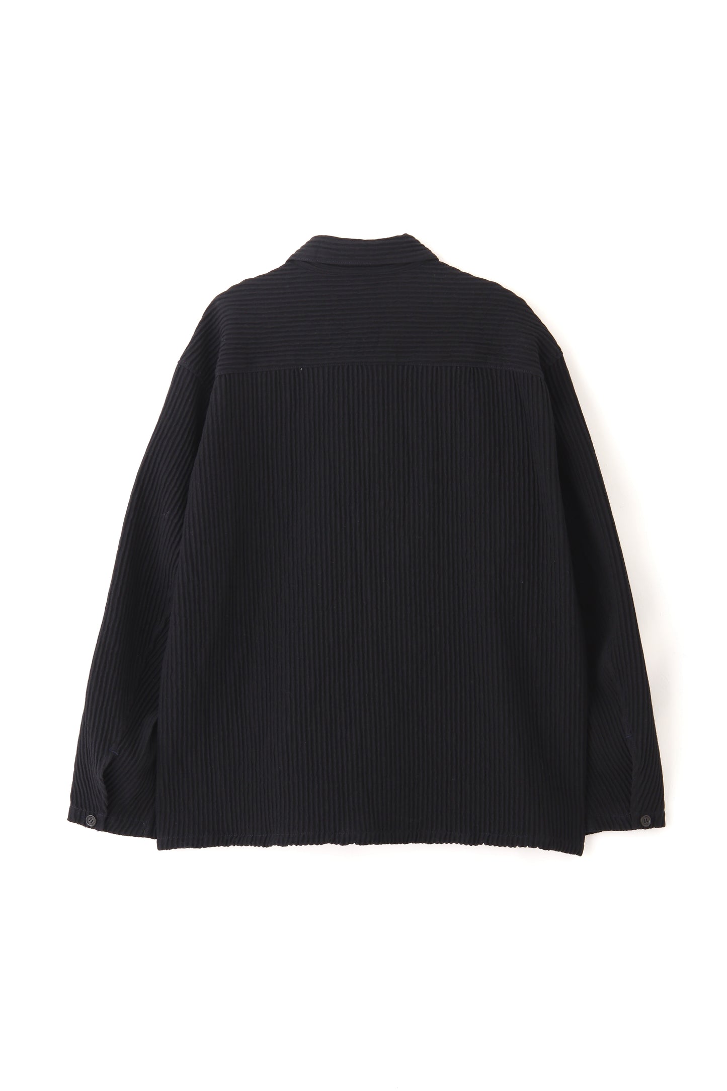 SHIRTS JACKET ‐Cotton Wool Pleats‐