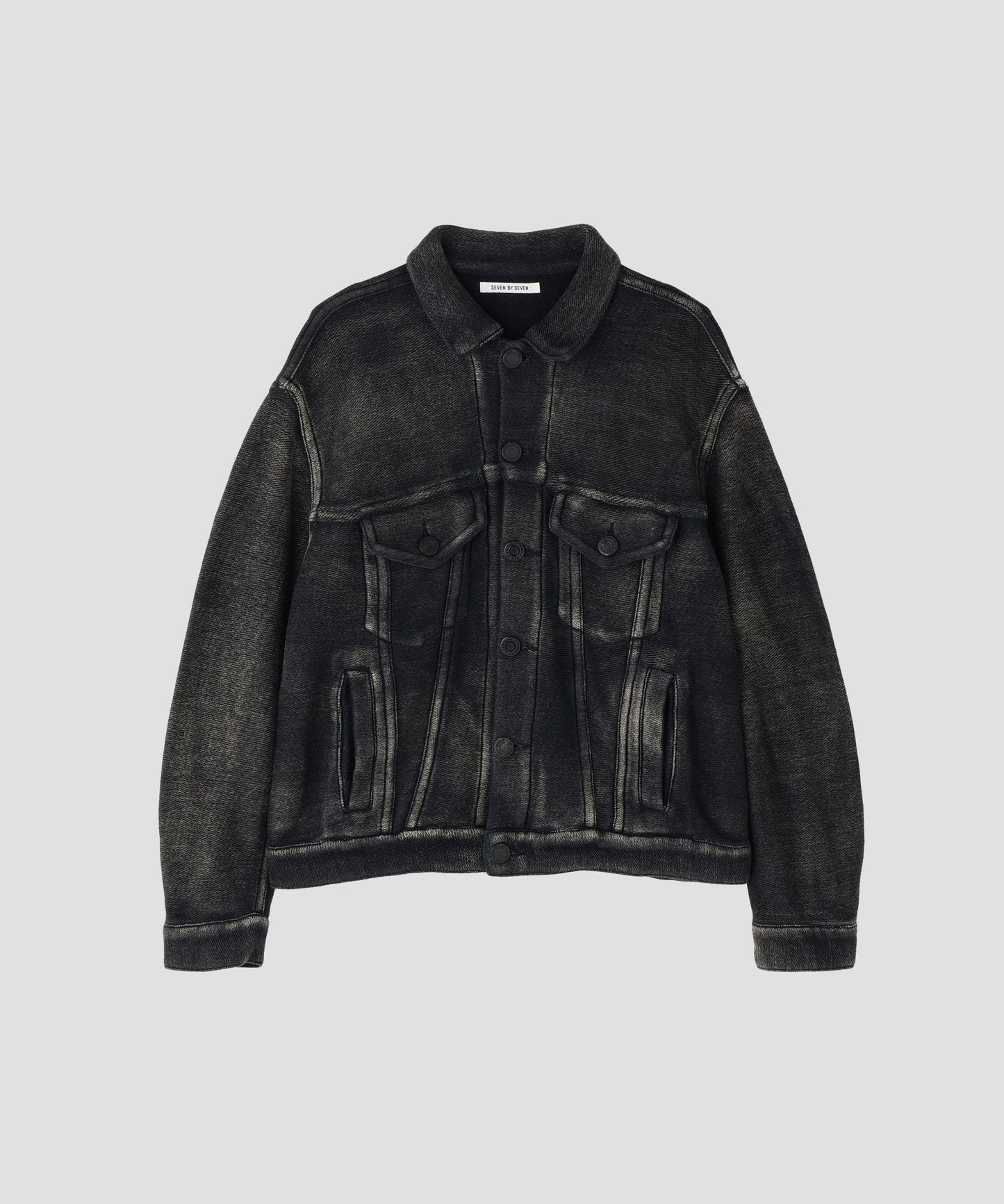 3RD TYPE WASHED KNIT JACKET ‐Indigo yarn‐