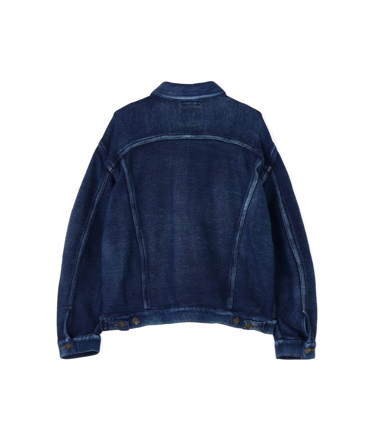 3RD TYPE WASHED KNIT JACKET ‐Indigo yarn‐