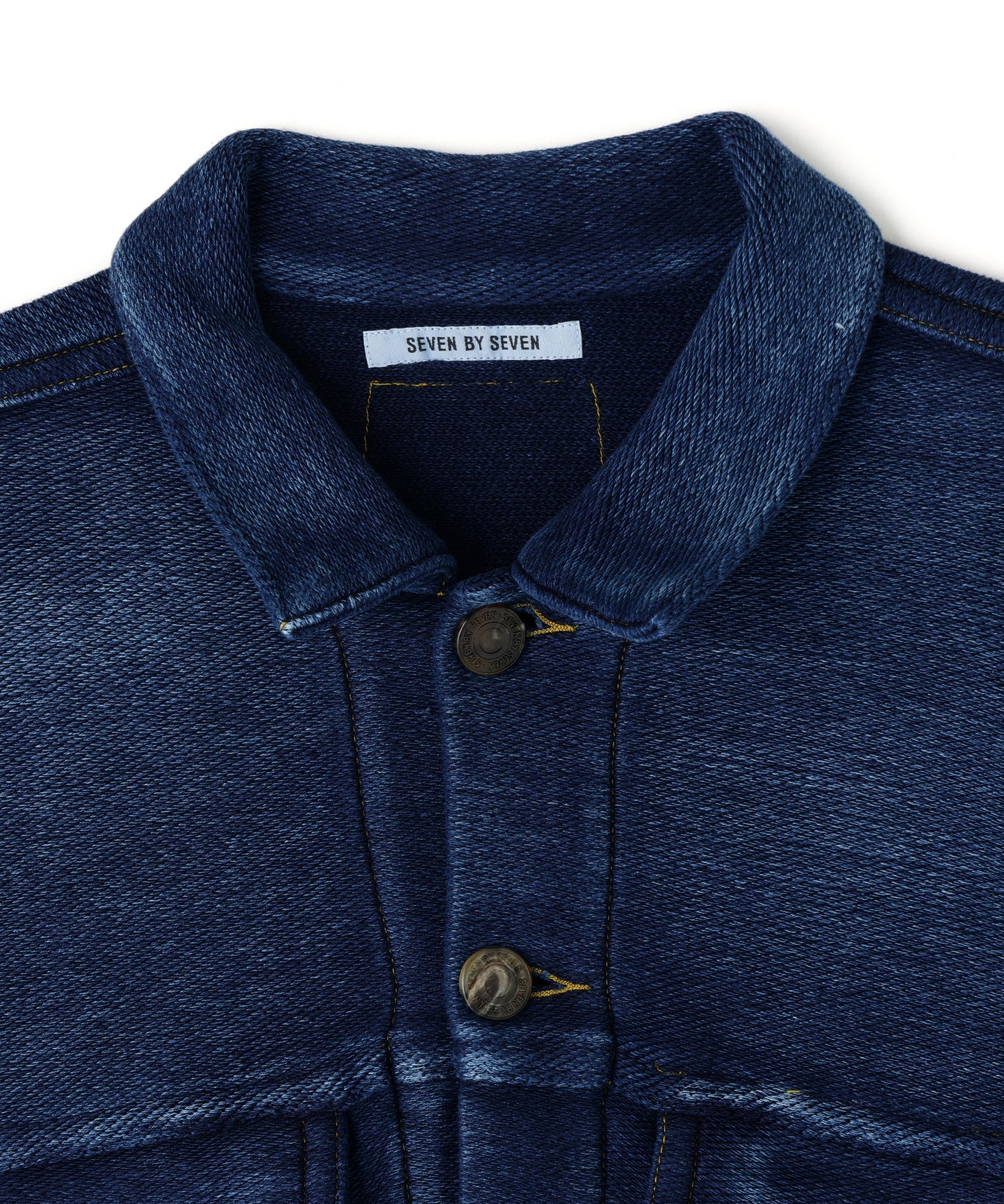 3RD TYPE WASHED KNIT JACKET ‐Indigo yarn‐