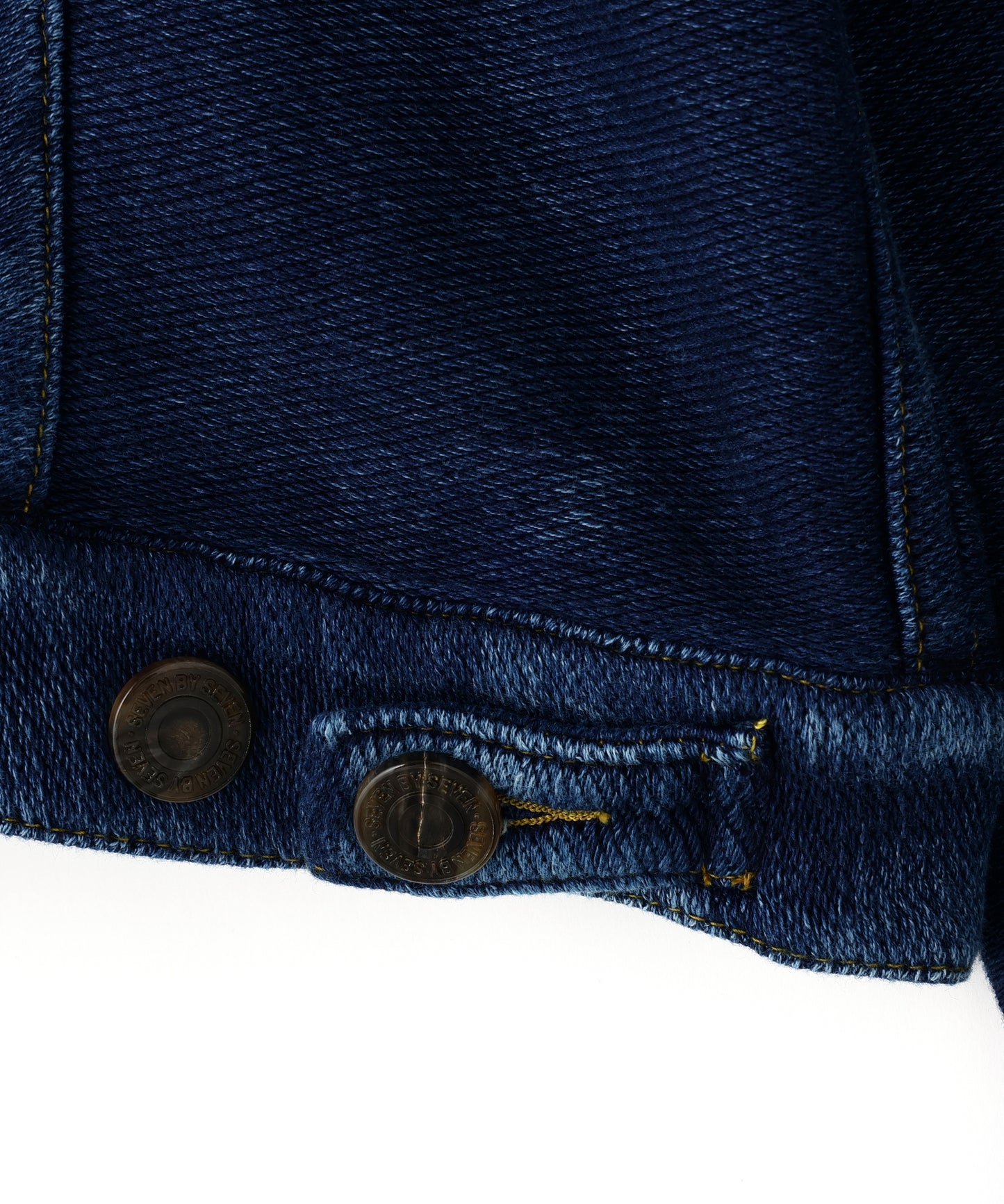 3RD TYPE WASHED KNIT JACKET ‐Indigo yarn‐
