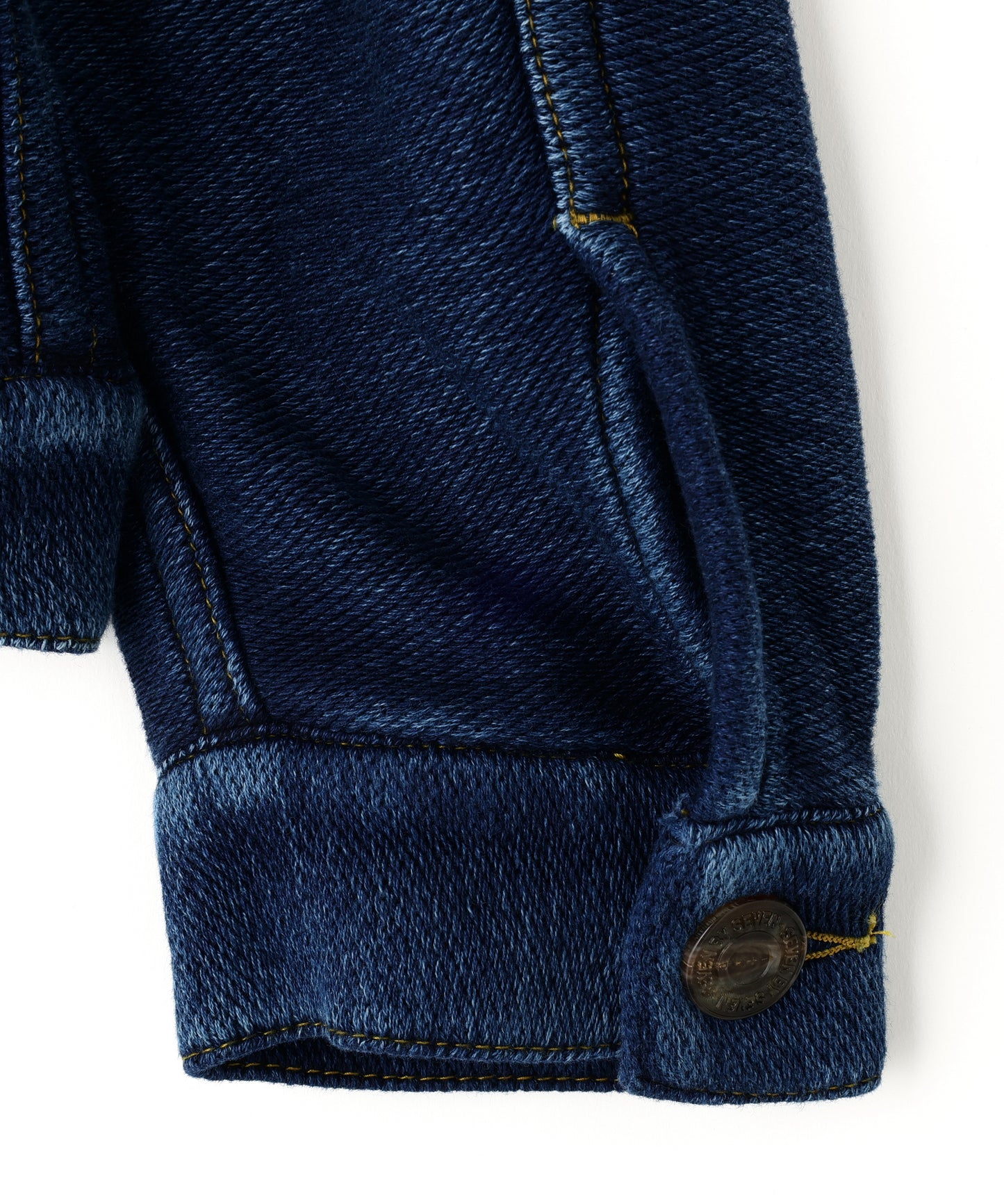 3RD TYPE WASHED KNIT JACKET ‐Indigo yarn‐