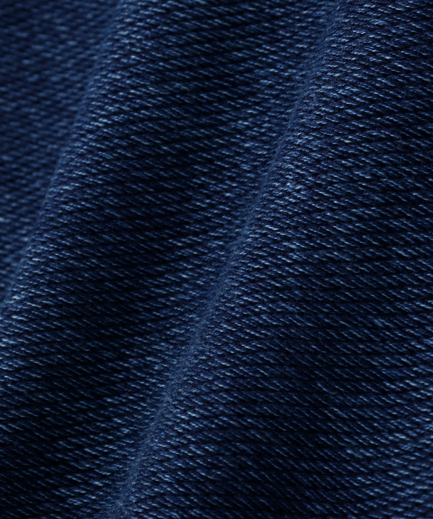 3RD TYPE WASHED KNIT JACKET ‐Indigo yarn‐