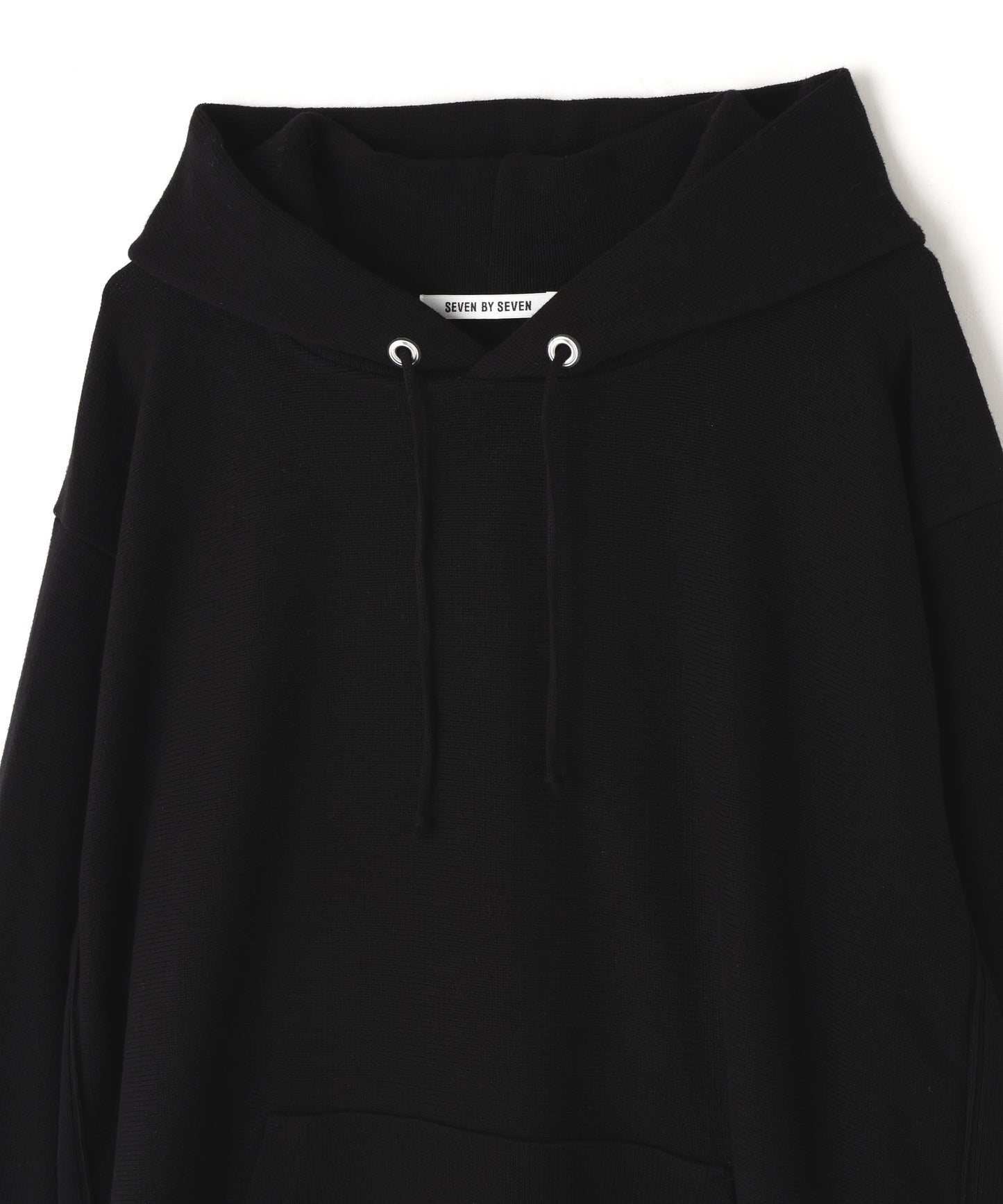 PULLOVER KNIT HOODIE ‐Tight tension Cotton‐