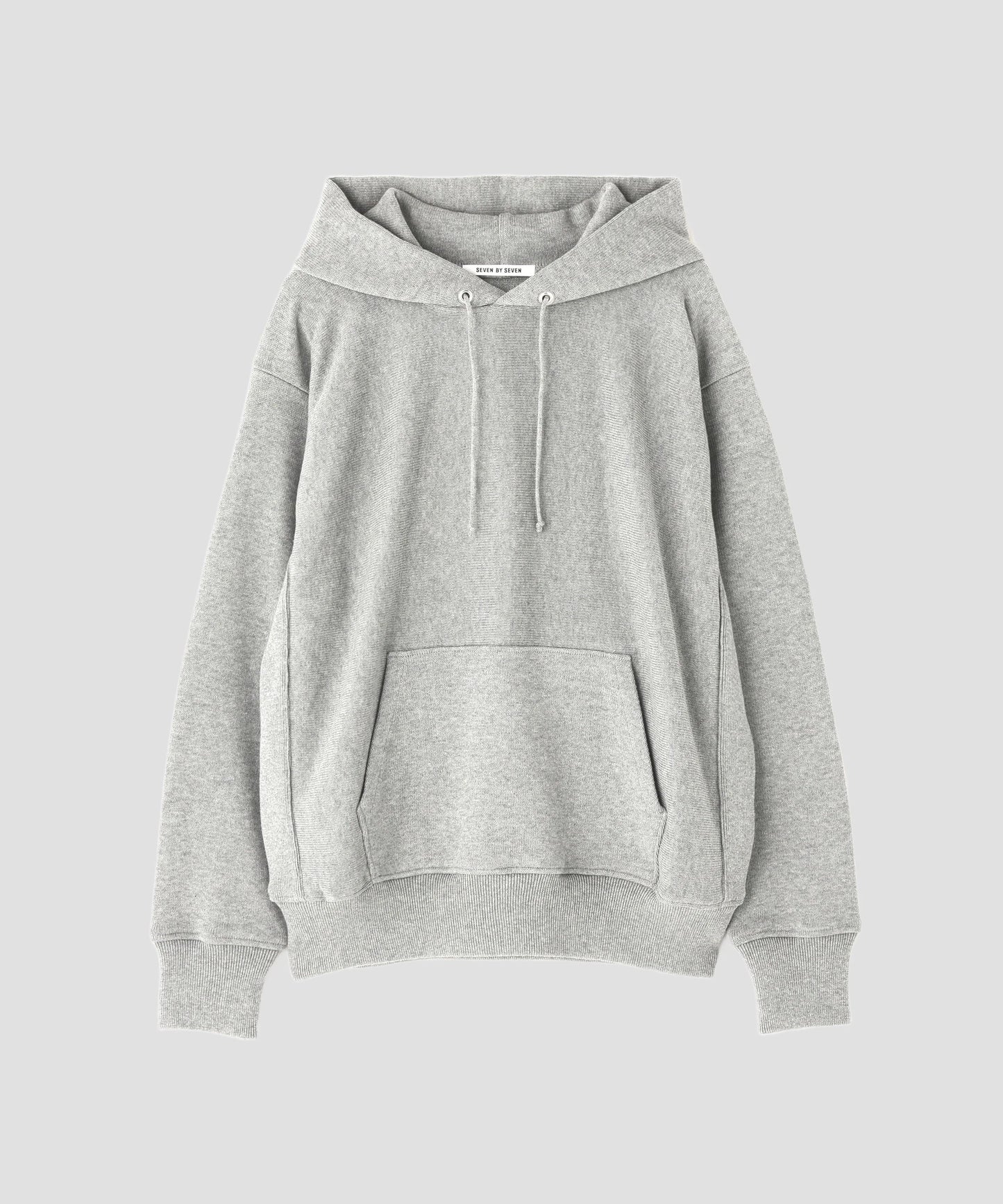 PULLOVER KNIT HOODIE ‐Tight tension Cotton‐