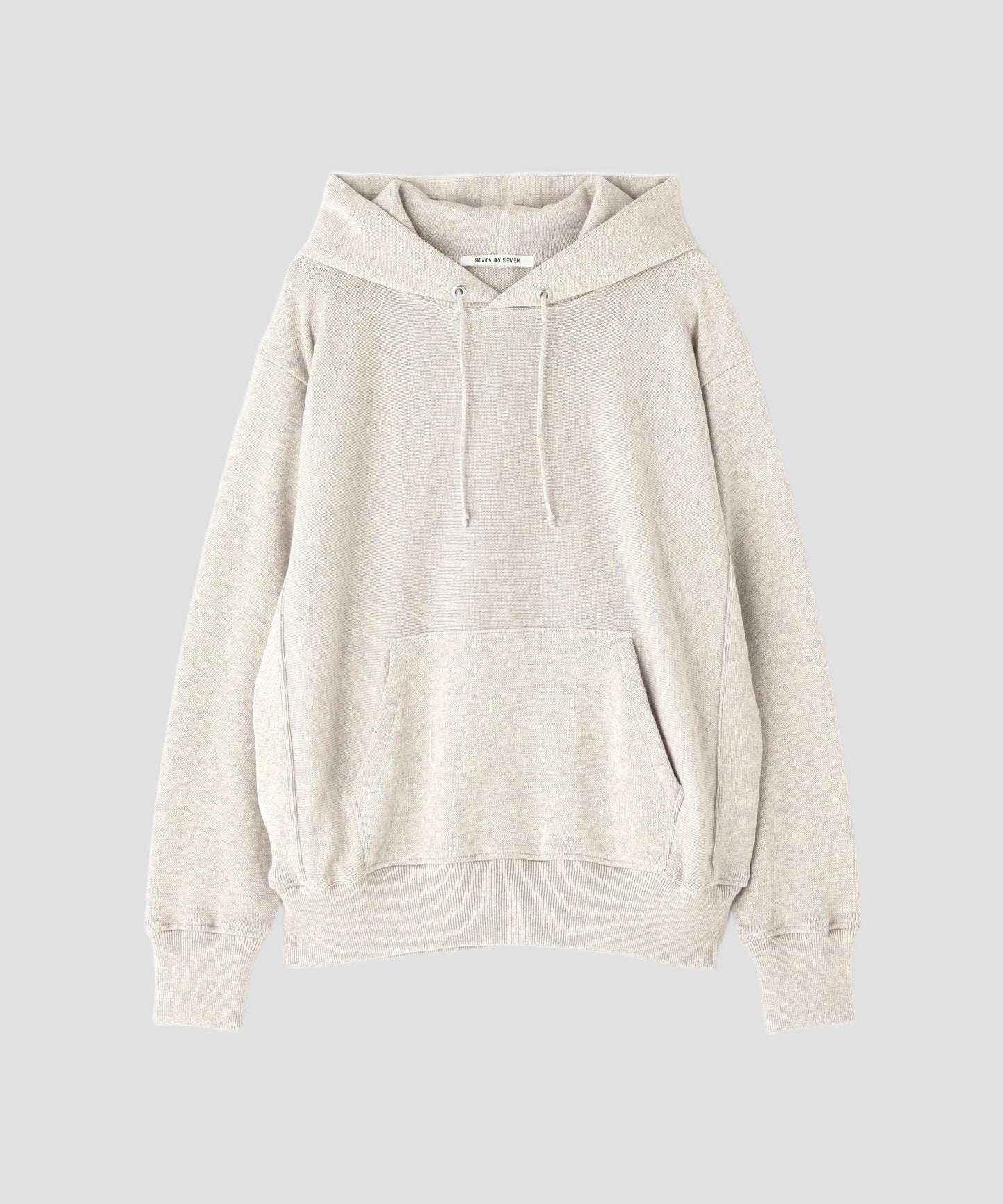 PULLOVER KNIT HOODIE ‐Tight tension Cotton‐
