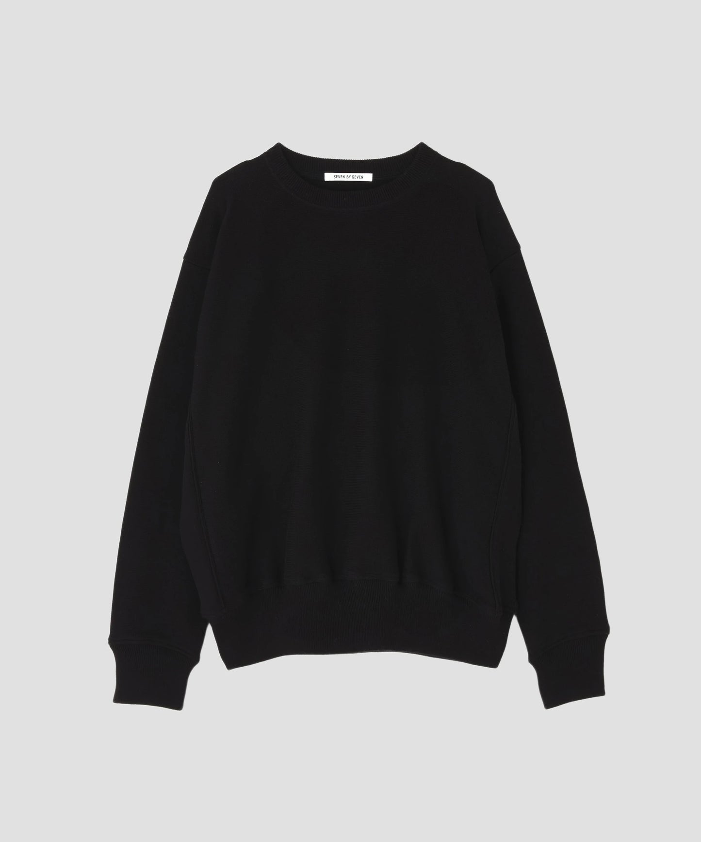 CREW NECK KNIT SWEAT SHIRTS ‐Tight tension Cotton‐