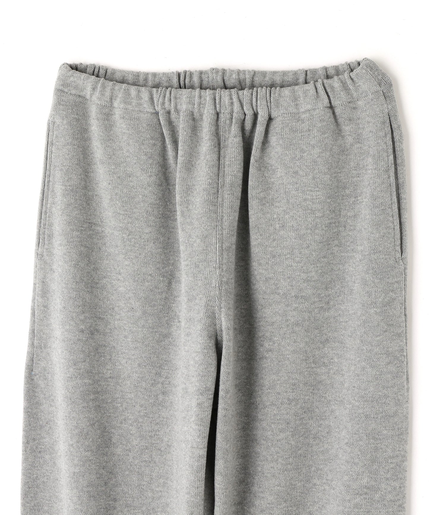 SIDE SEAMLESS KNIT PANTS ‐Tight tension Cotton‐