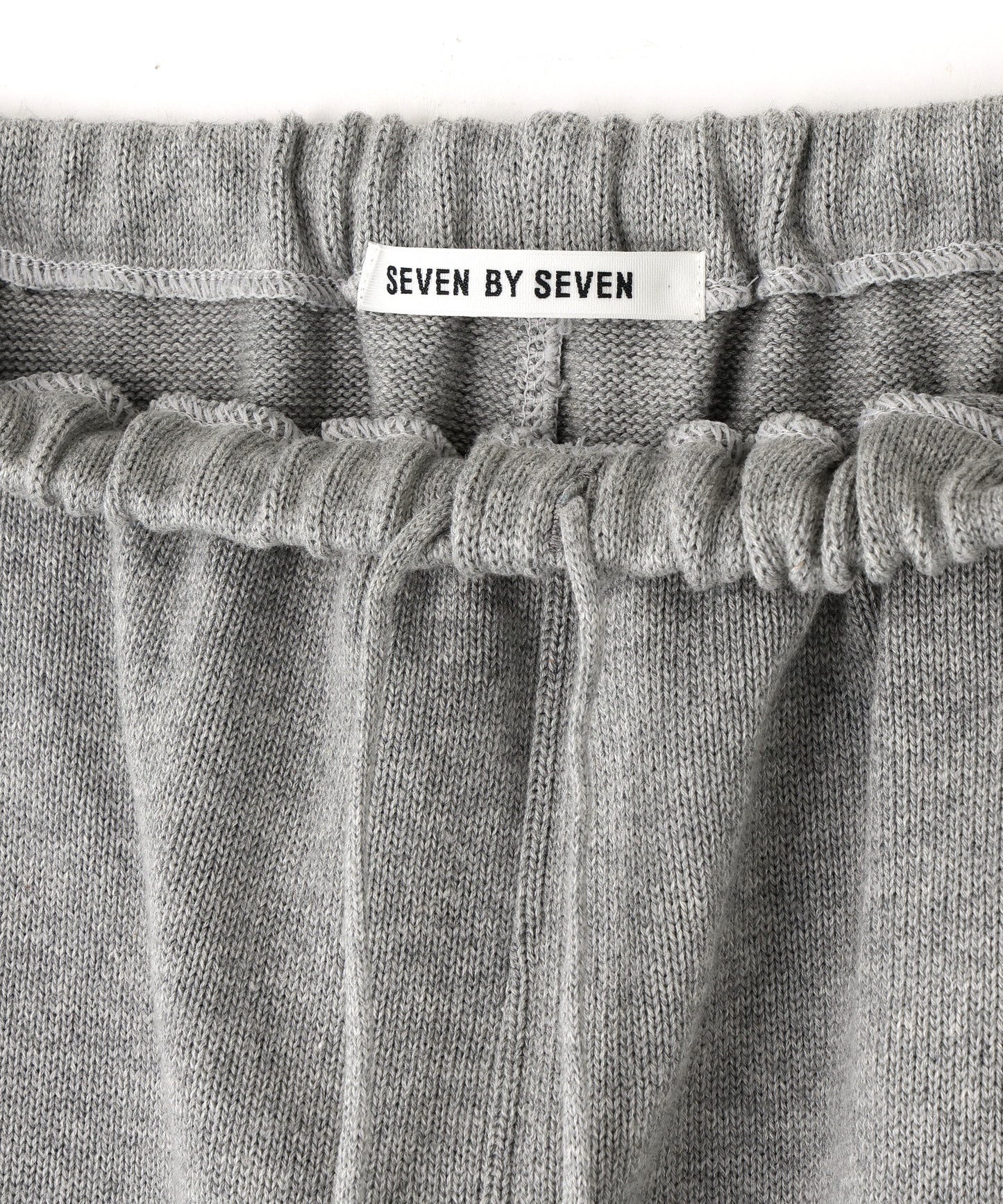 SIDE SEAMLESS KNIT PANTS ‐Tight tension Cotton‐