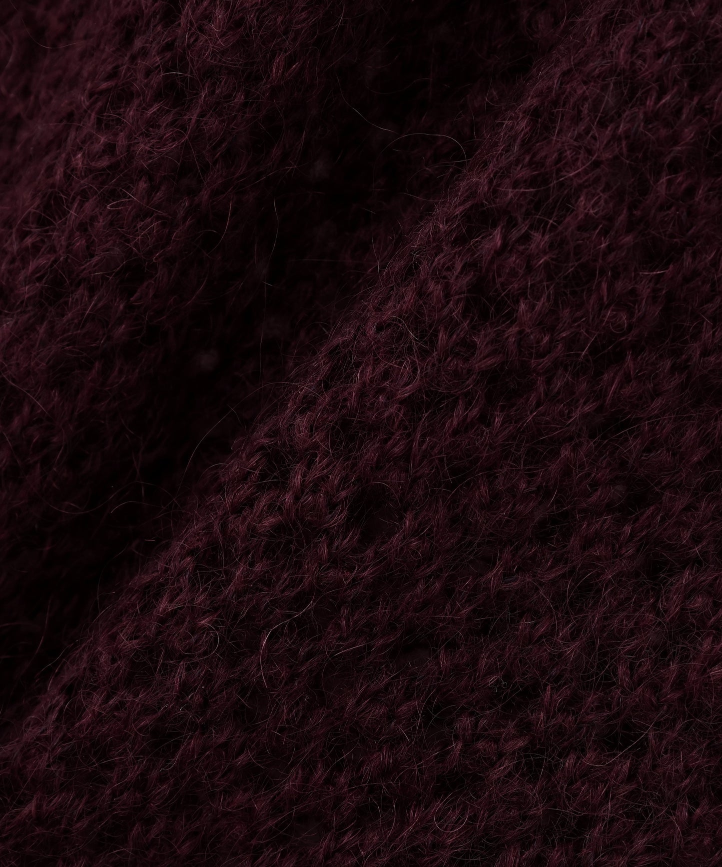 SWITCHING FOOTBALL MOHAIR KNIT TEE ‐Mesh crochet‐