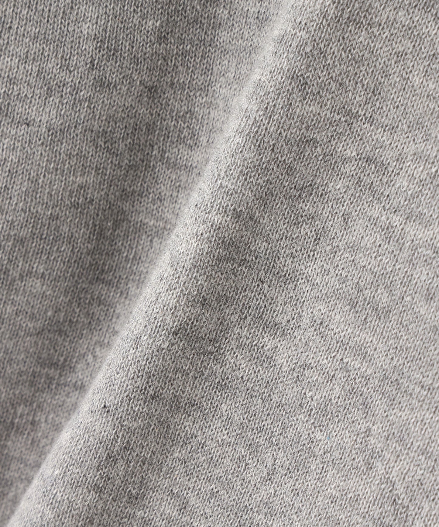 DOUBLE FACE FULL ZIP KNIT HOODIE ‐Jersey/Thermal‐
